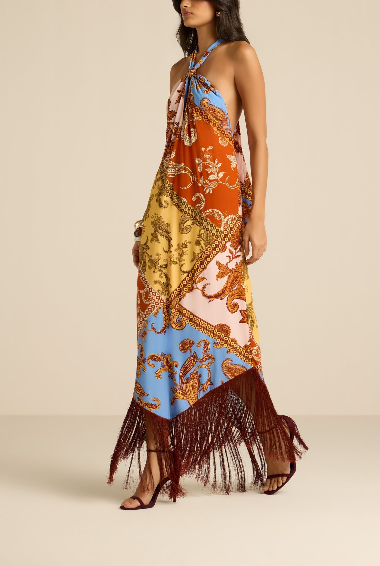 Leya Halter Neck Maxi Dress