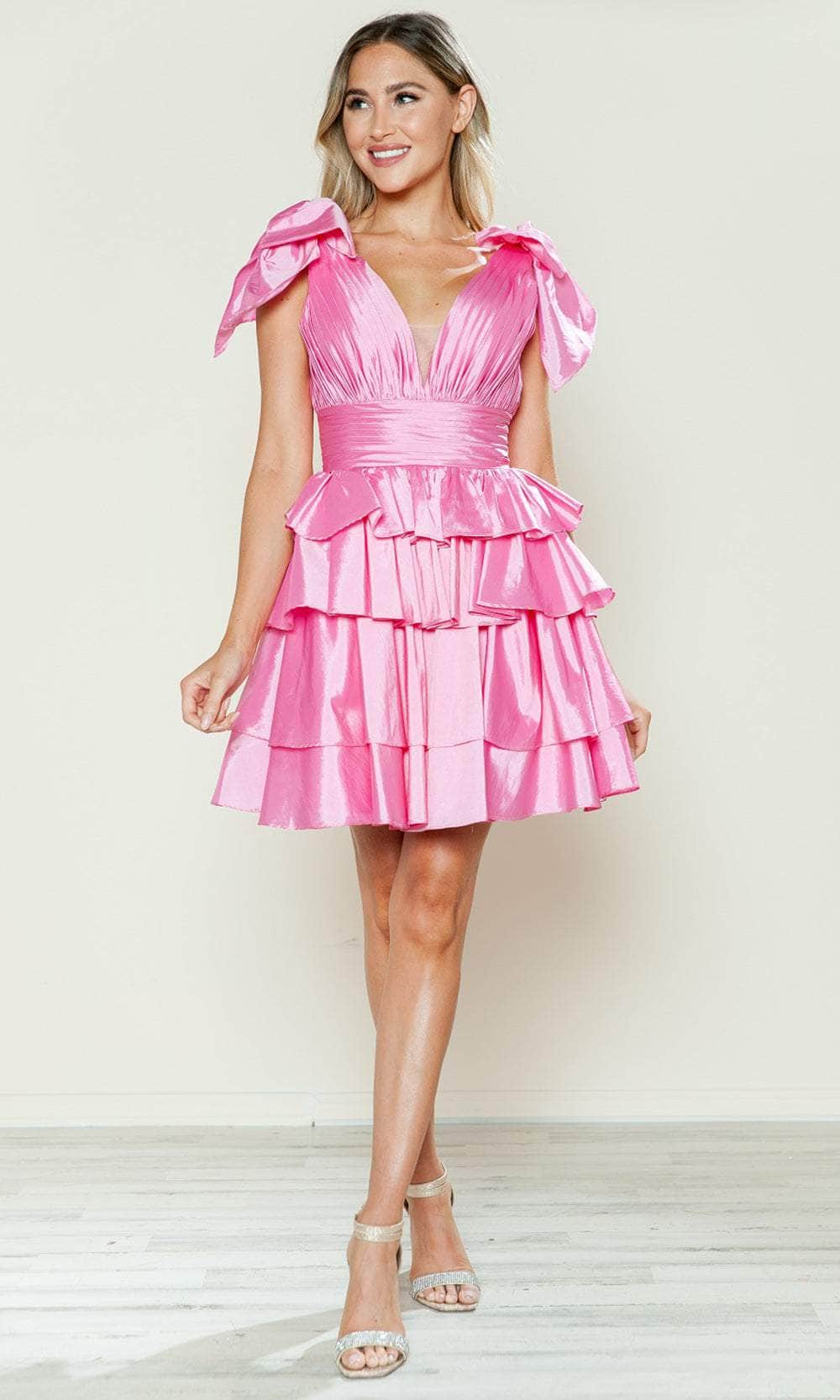 Ruffle Tiered A-Line Cocktail Dress
