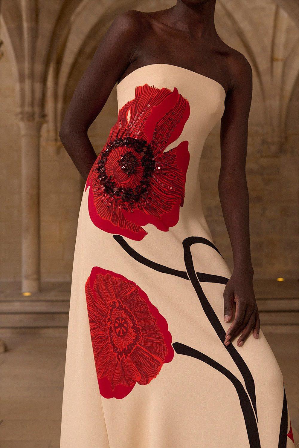Red Petals Dress