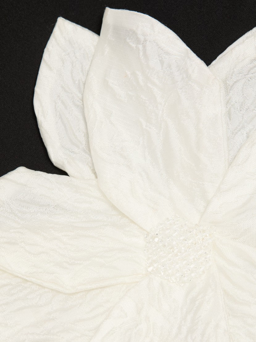 Maraya Jasmine Floral-Appliqué Fit &amp; Flare Minidress