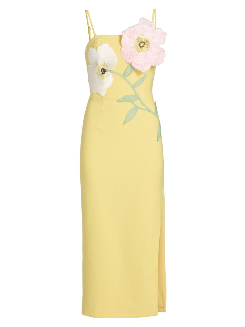 Elliatt Hope Sculptural Floral Trim Midi-dress | Saks Fifth Avenue