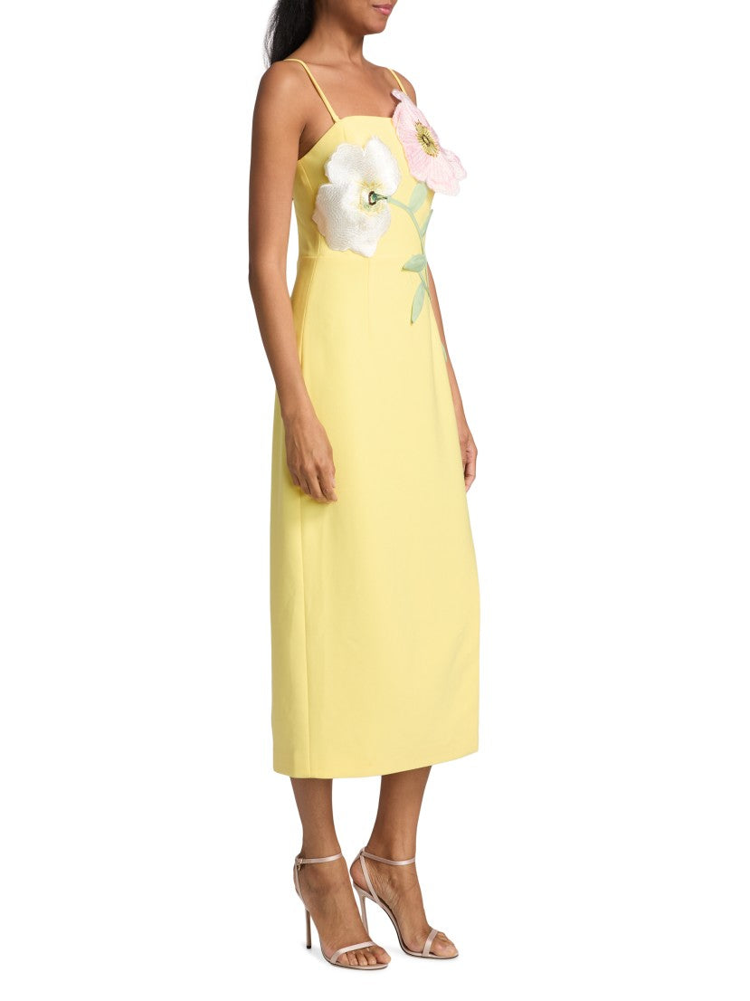 Elliatt Hope Sculptural Floral Trim Midi-dress | Saks Fifth Avenue