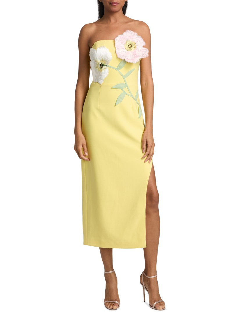 Elliatt Hope Sculptural Floral Trim Midi-dress | Saks Fifth Avenue