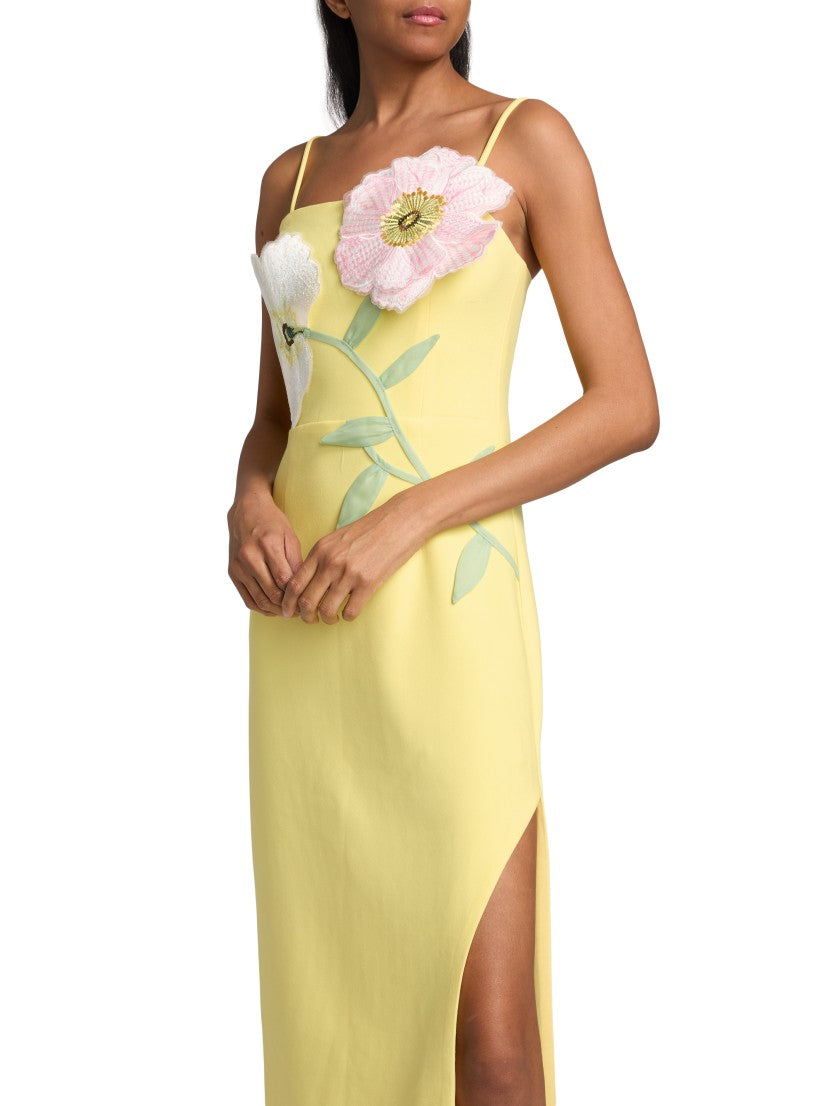 Elliatt Hope Sculptural Floral Trim Midi-dress | Saks Fifth Avenue