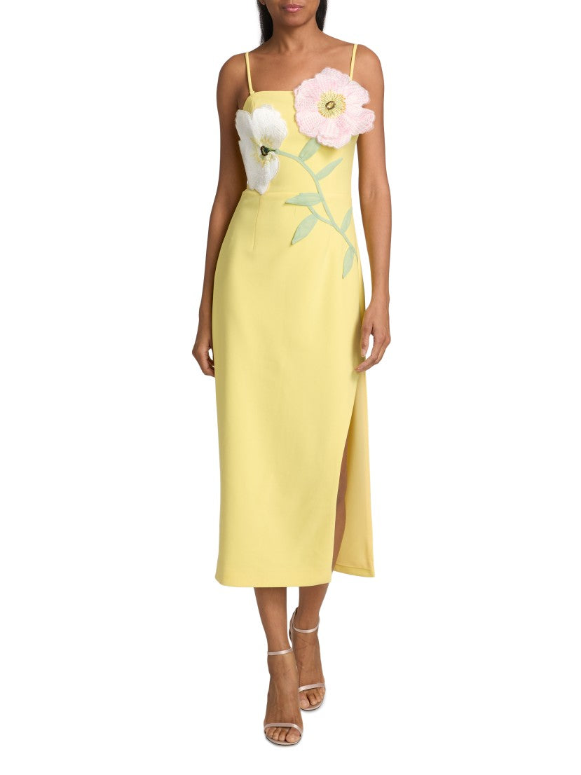 Elliatt Hope Sculptural Floral Trim Midi-dress | Saks Fifth Avenue