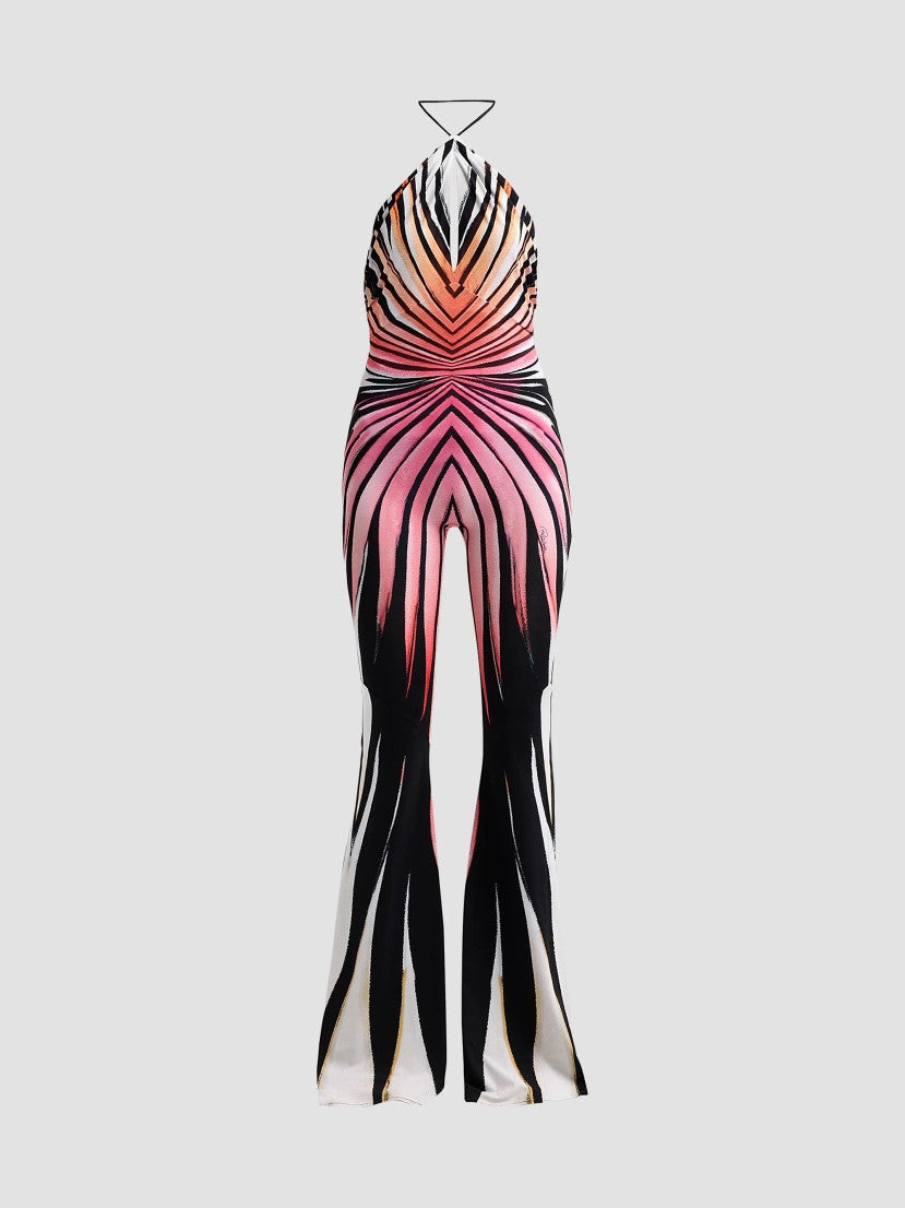Roberto Cavalli Printed Halter Jumpsuit | Saks Fifth Avenue