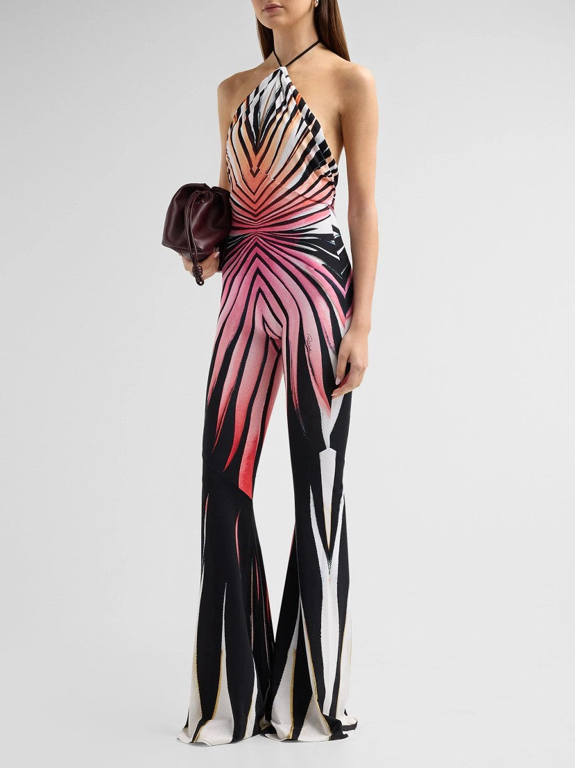 Roberto Cavalli Printed Halter Jumpsuit | Saks Fifth Avenue