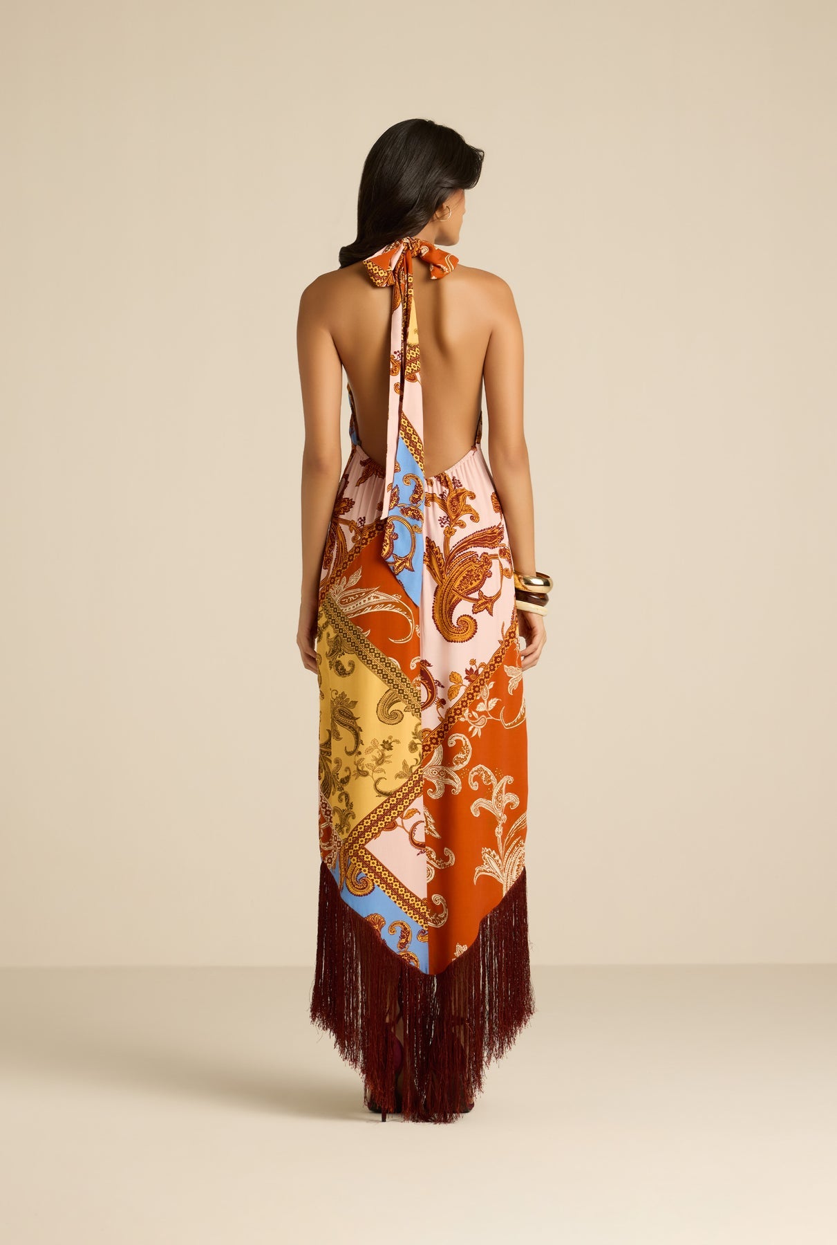 Leya Halter Neck Maxi Dress