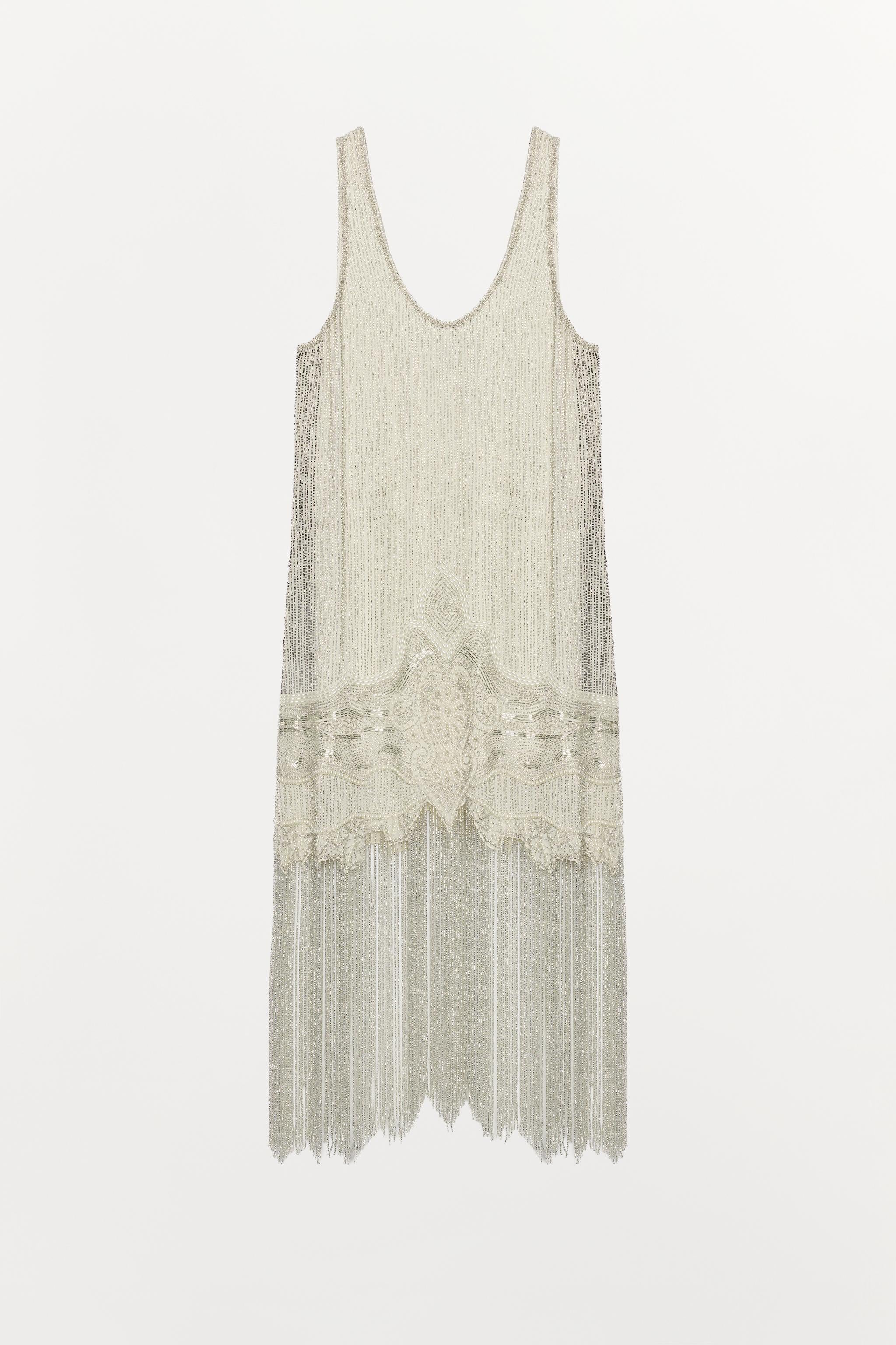 ROBE À BRETELLES FANTAISIE FRANGES ZW COLLECTION LIMITED EDITION
