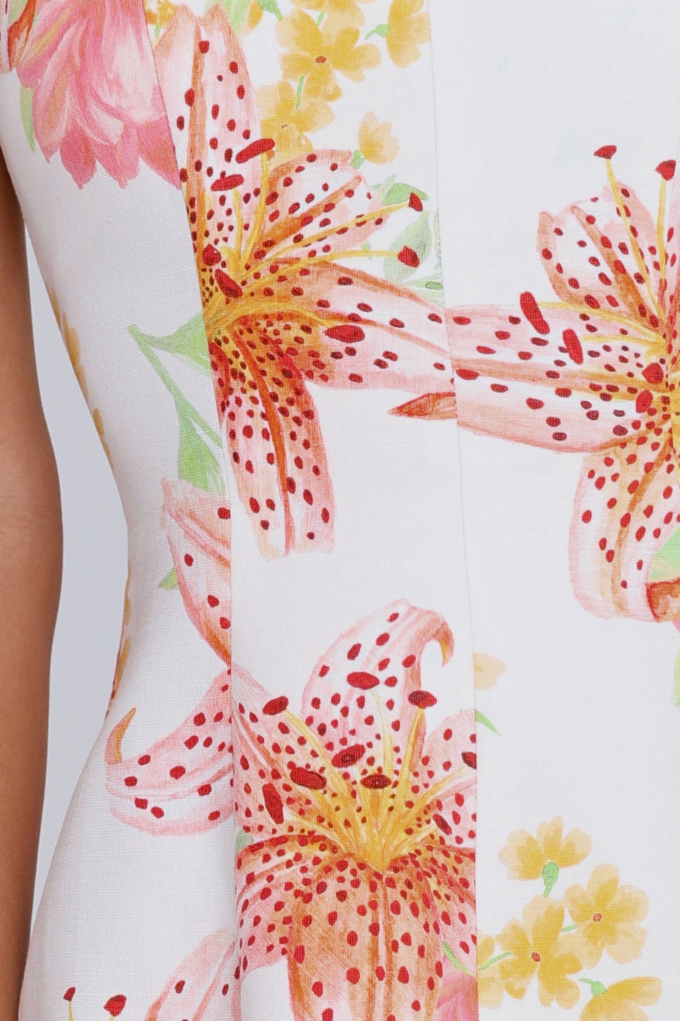 Crimson Bloom Strapless Mini Dress Floral