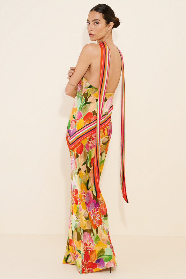 Irena Scarf Maxi Dress