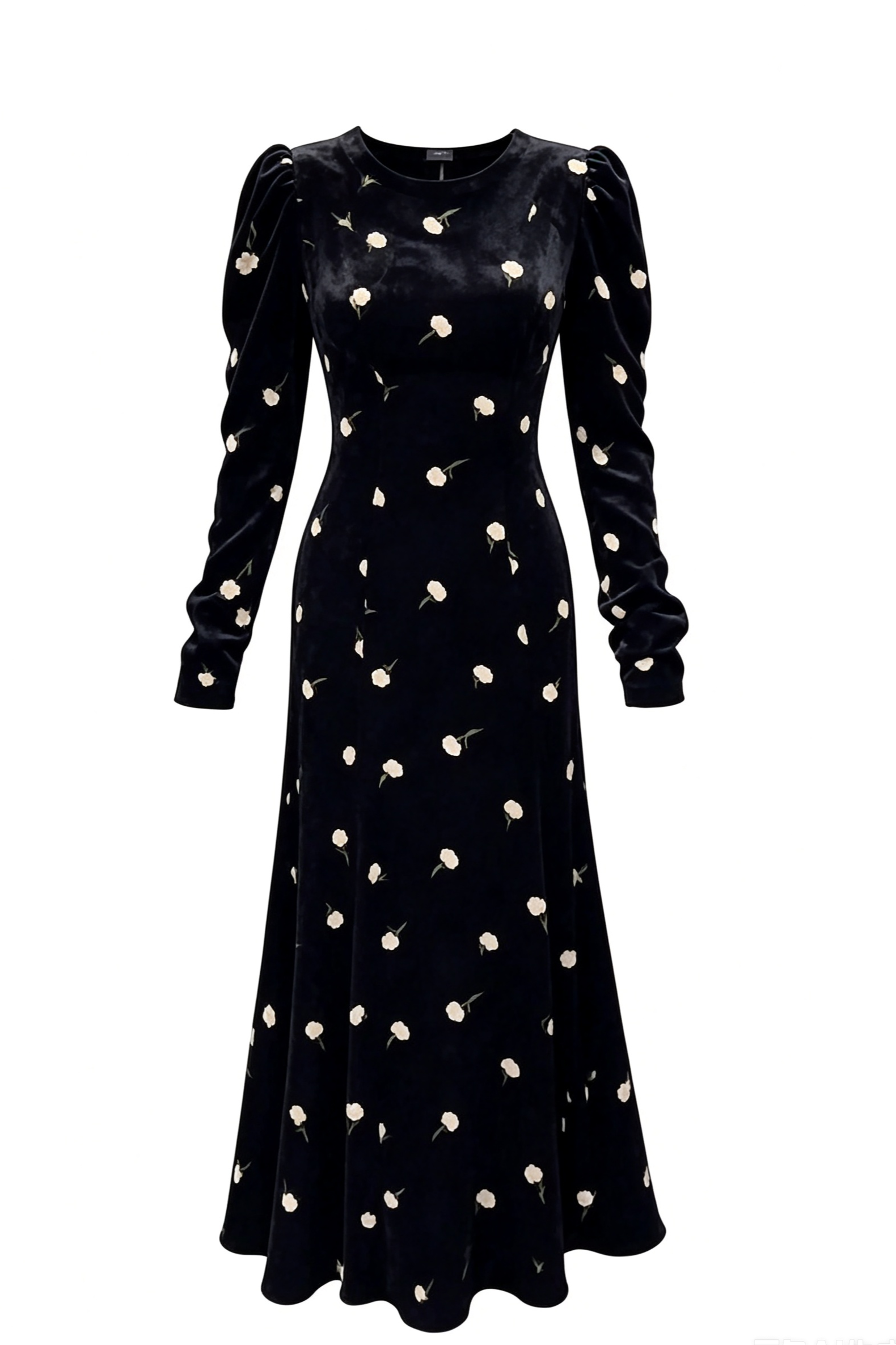 Maya Floral Jacquard Mermaid Maxi Dress