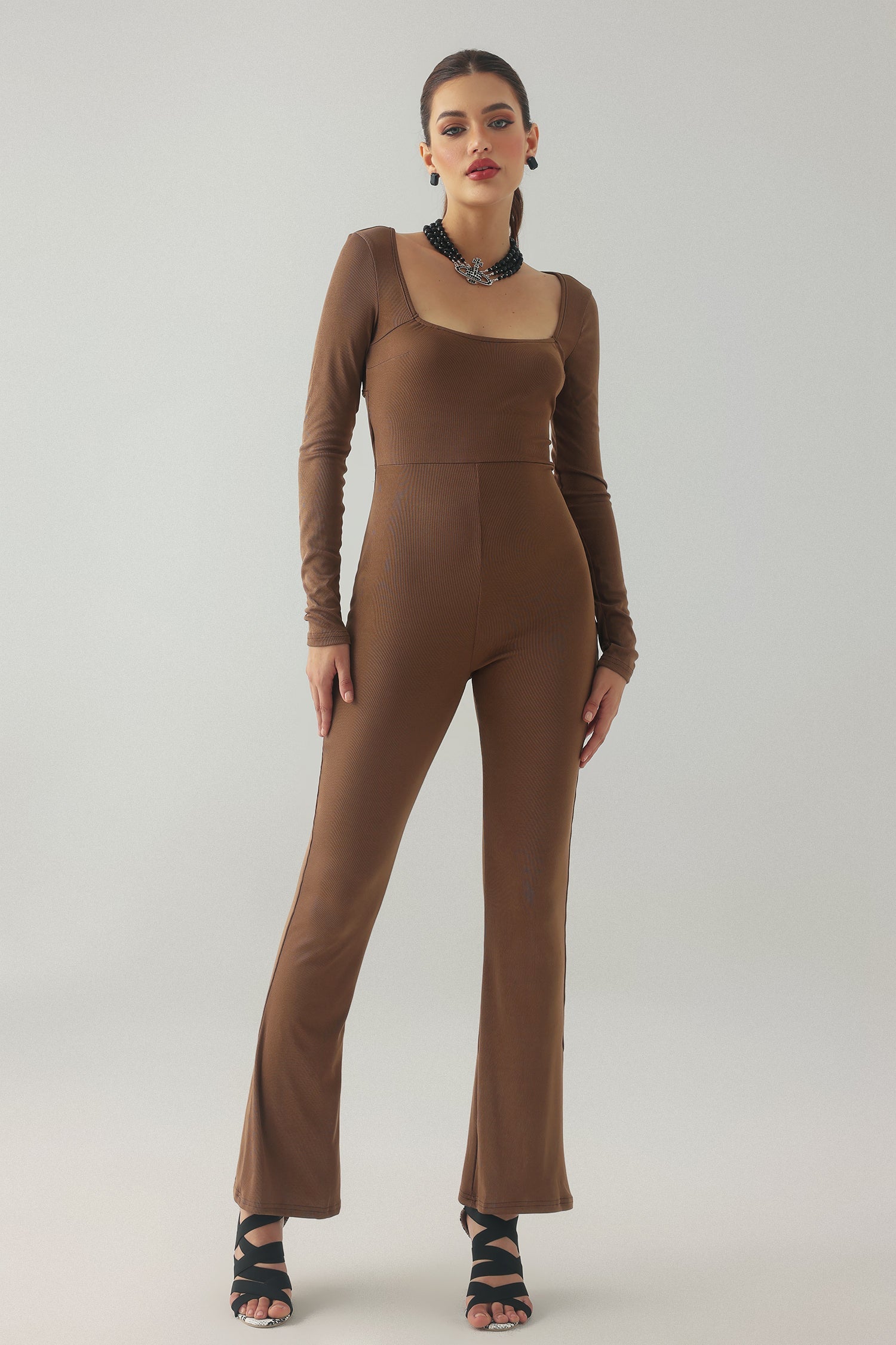 Verde Square-Cut Collar Jumpsuit