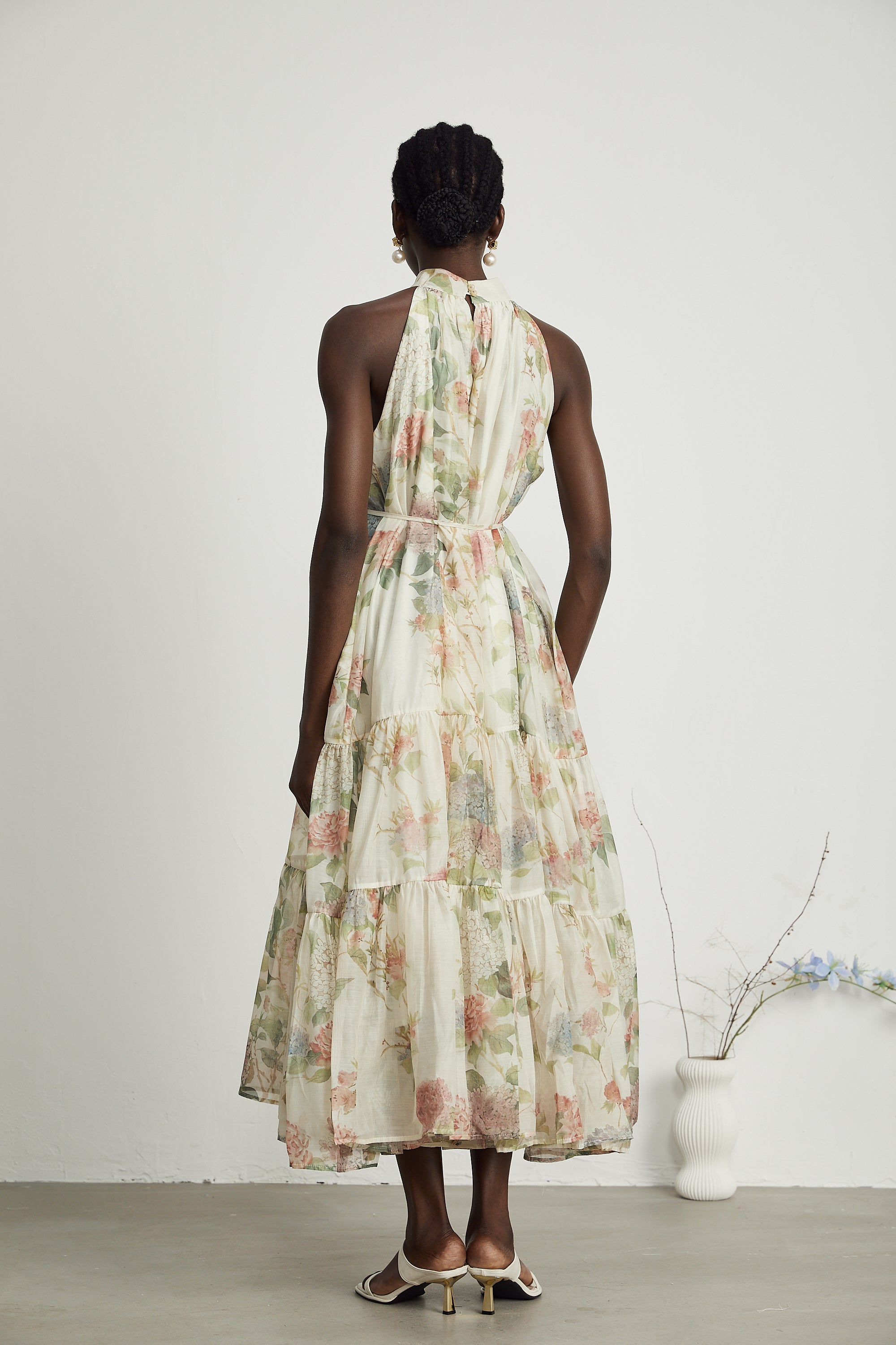 Manon layered floral-print midi dress 2