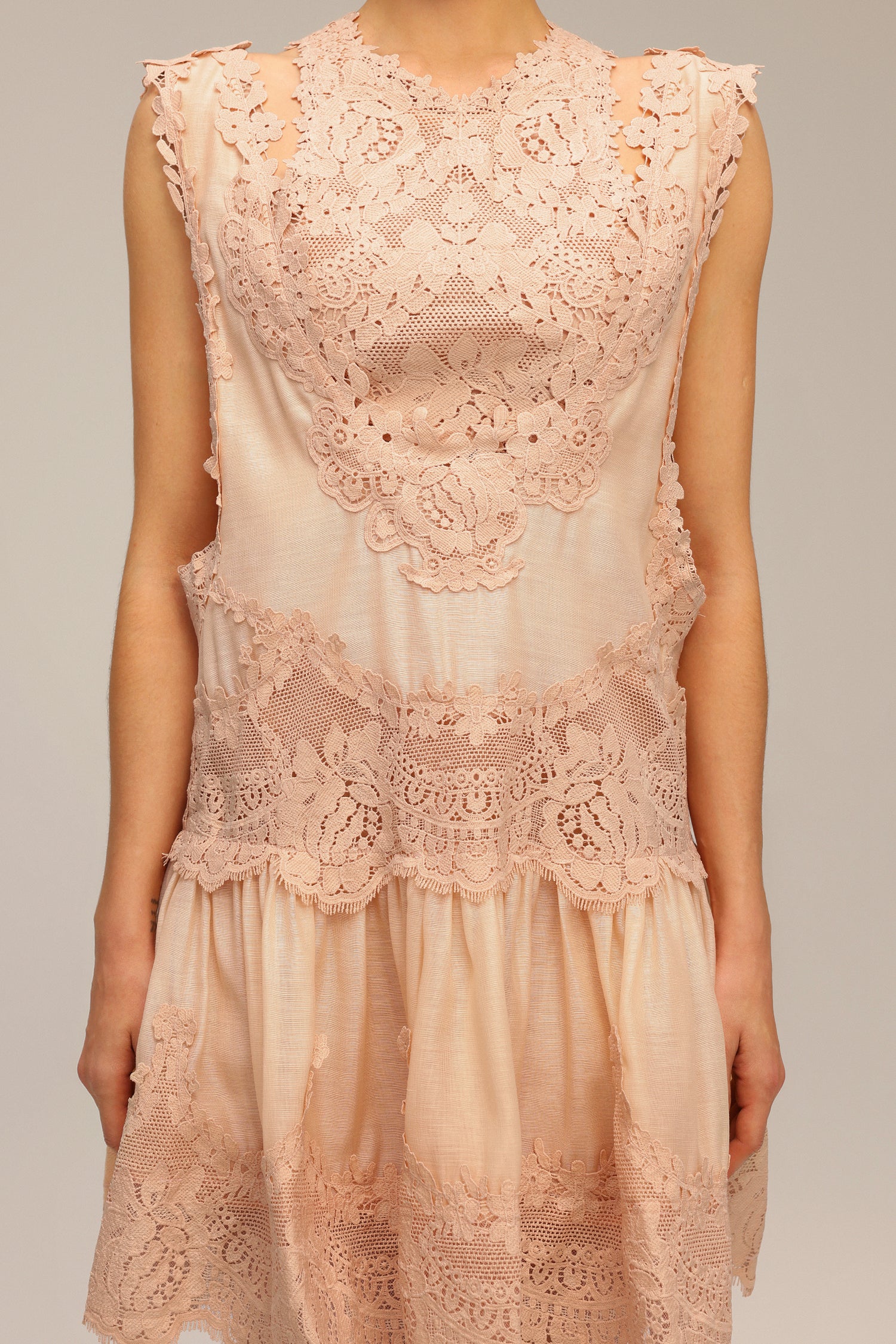 Labiny Flowers Lace Hollow Out Two-Piece Set