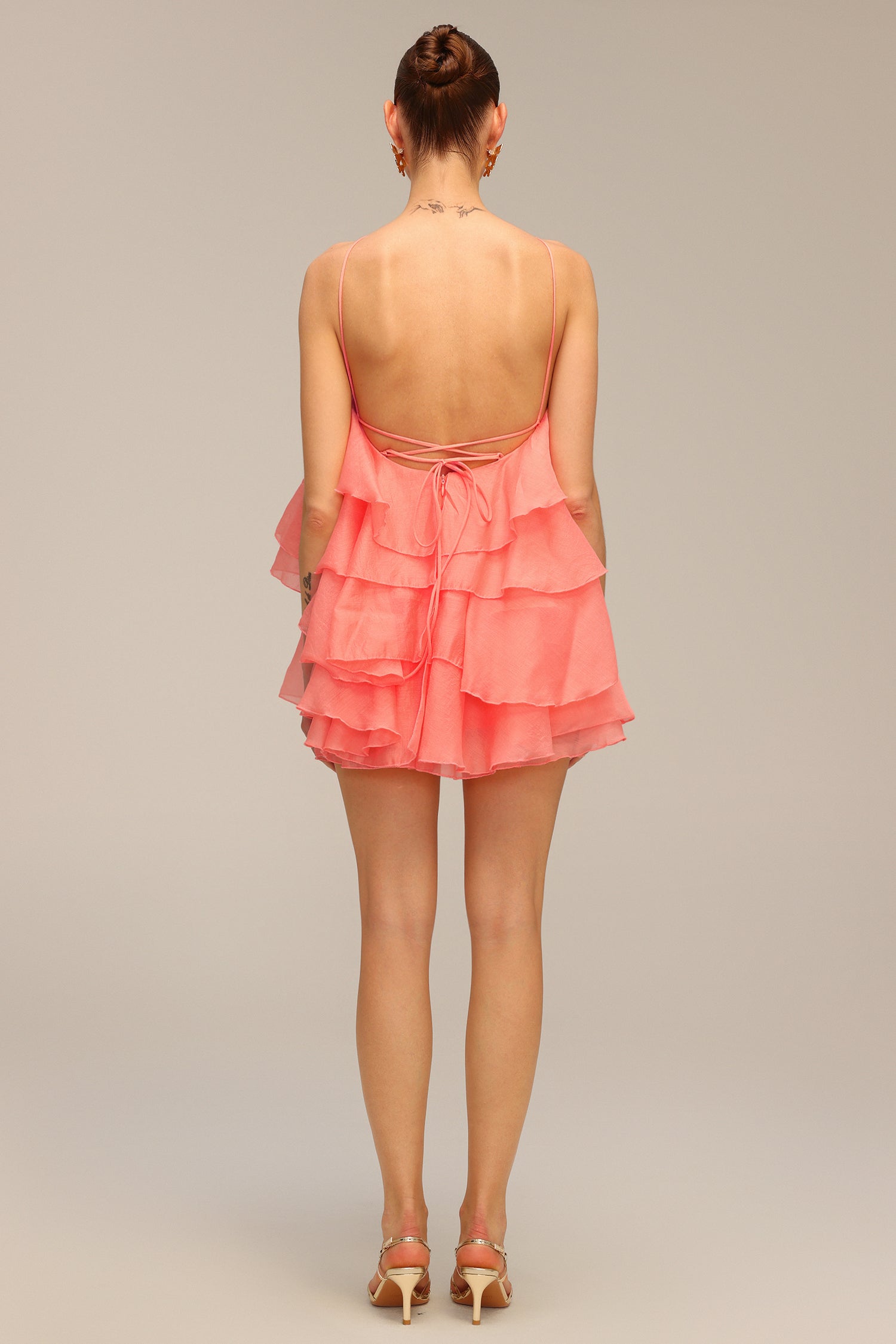 Tata Sleeveless Flower Floral Mini Dress