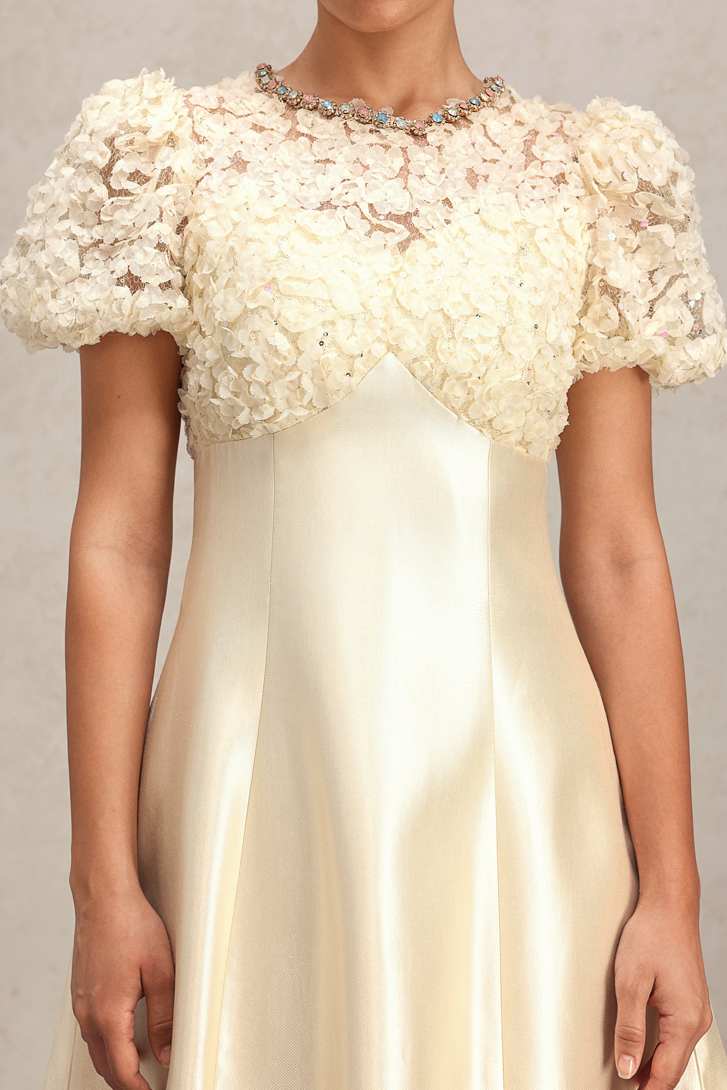 Juno Short Sleeve Embroidery Lace Diamond Mini Dress