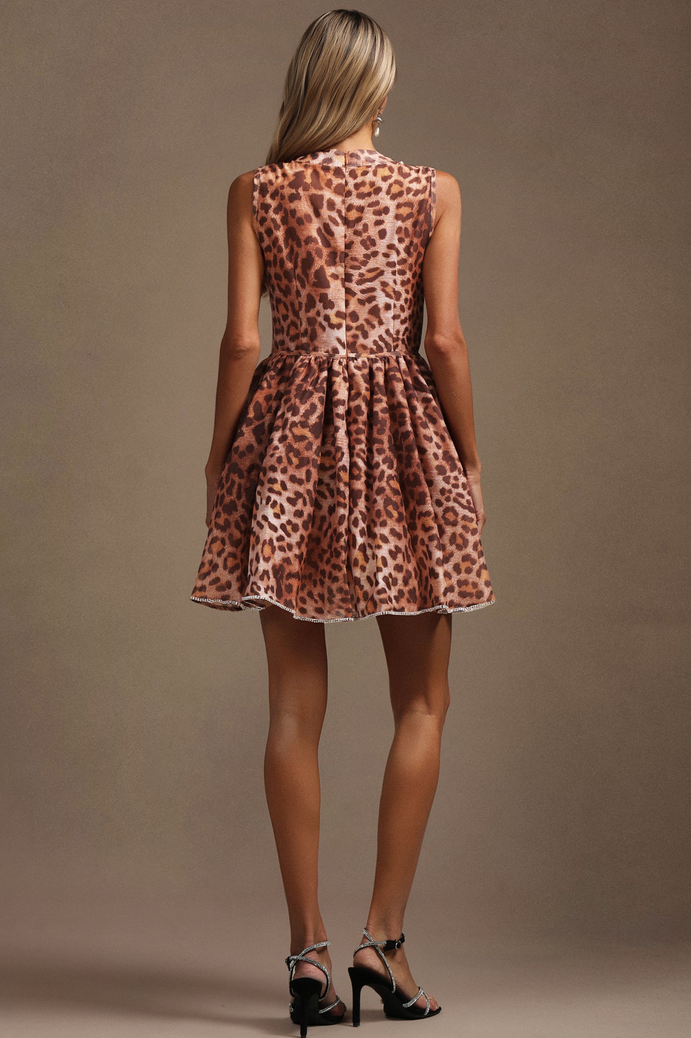 Finch Sleeveless Printed Diamond Mini Dress