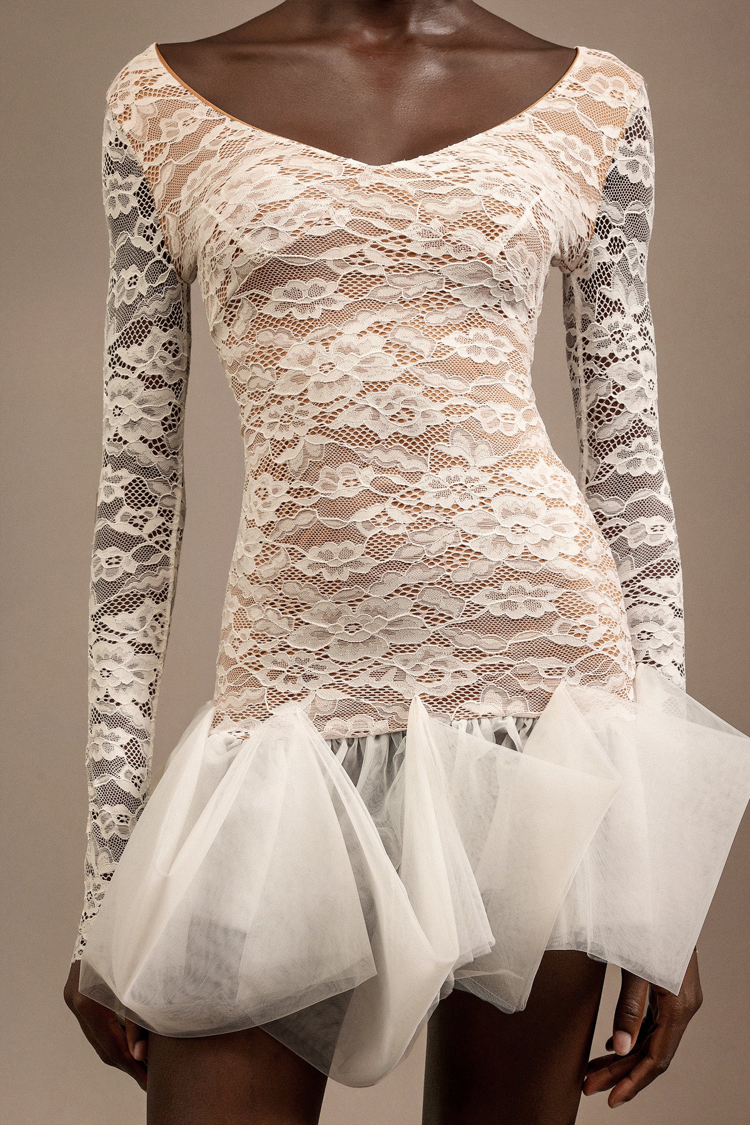 Eweny V-Neck Long Sleeves Mini Dress