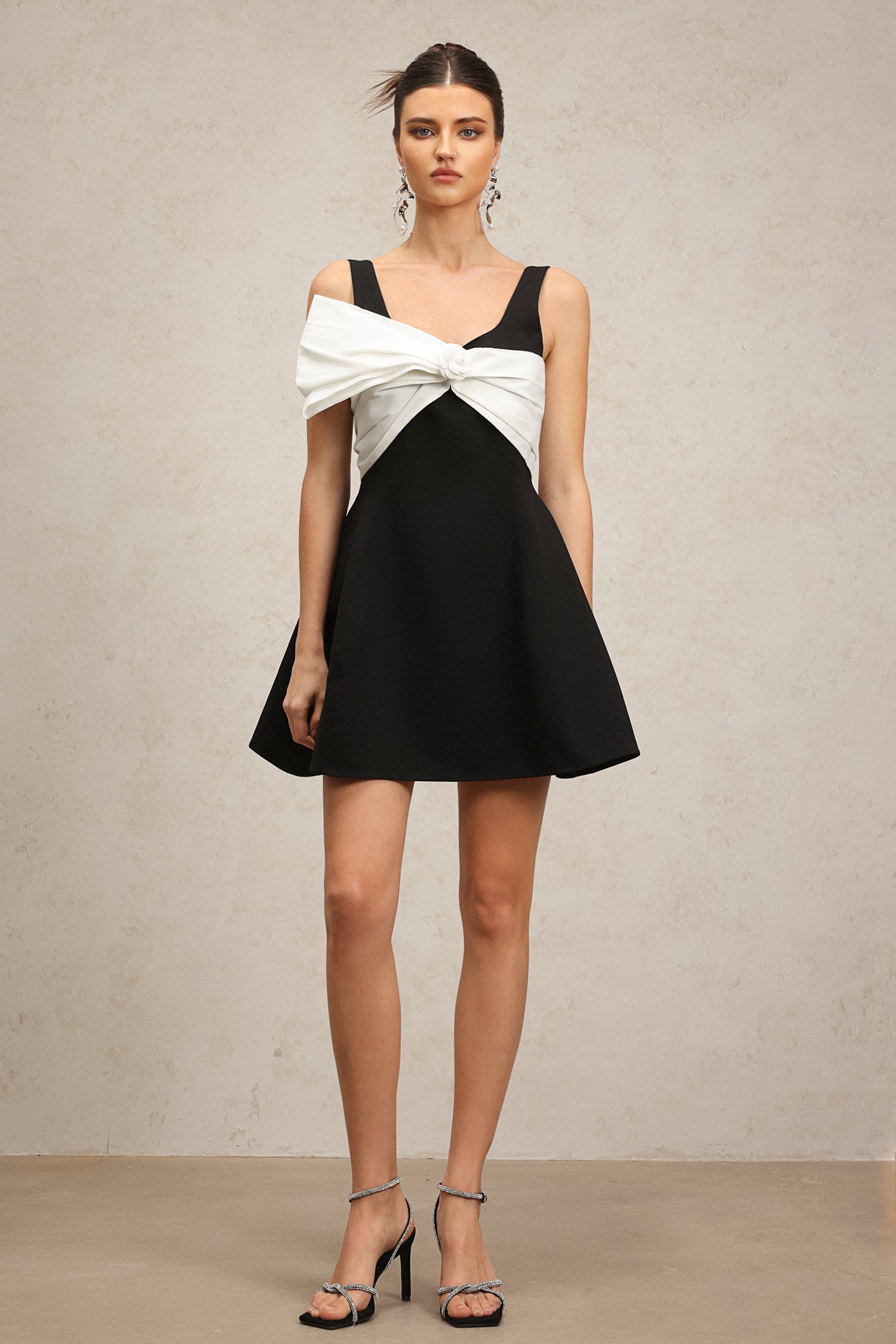 Thalassa Sleeveless Bow Mini Dress