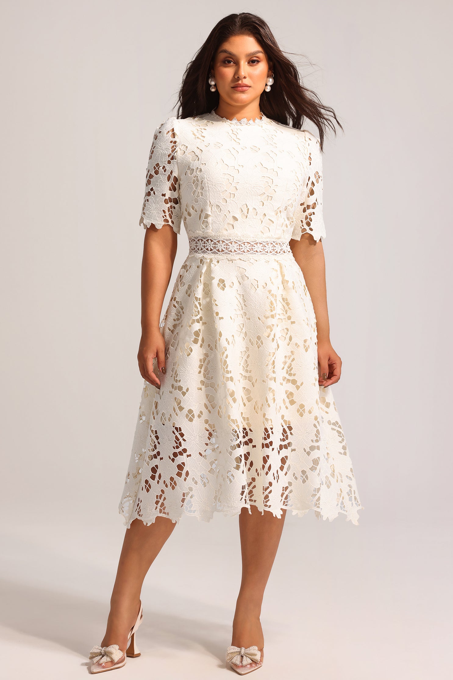 Jaca Lace Midi Dress