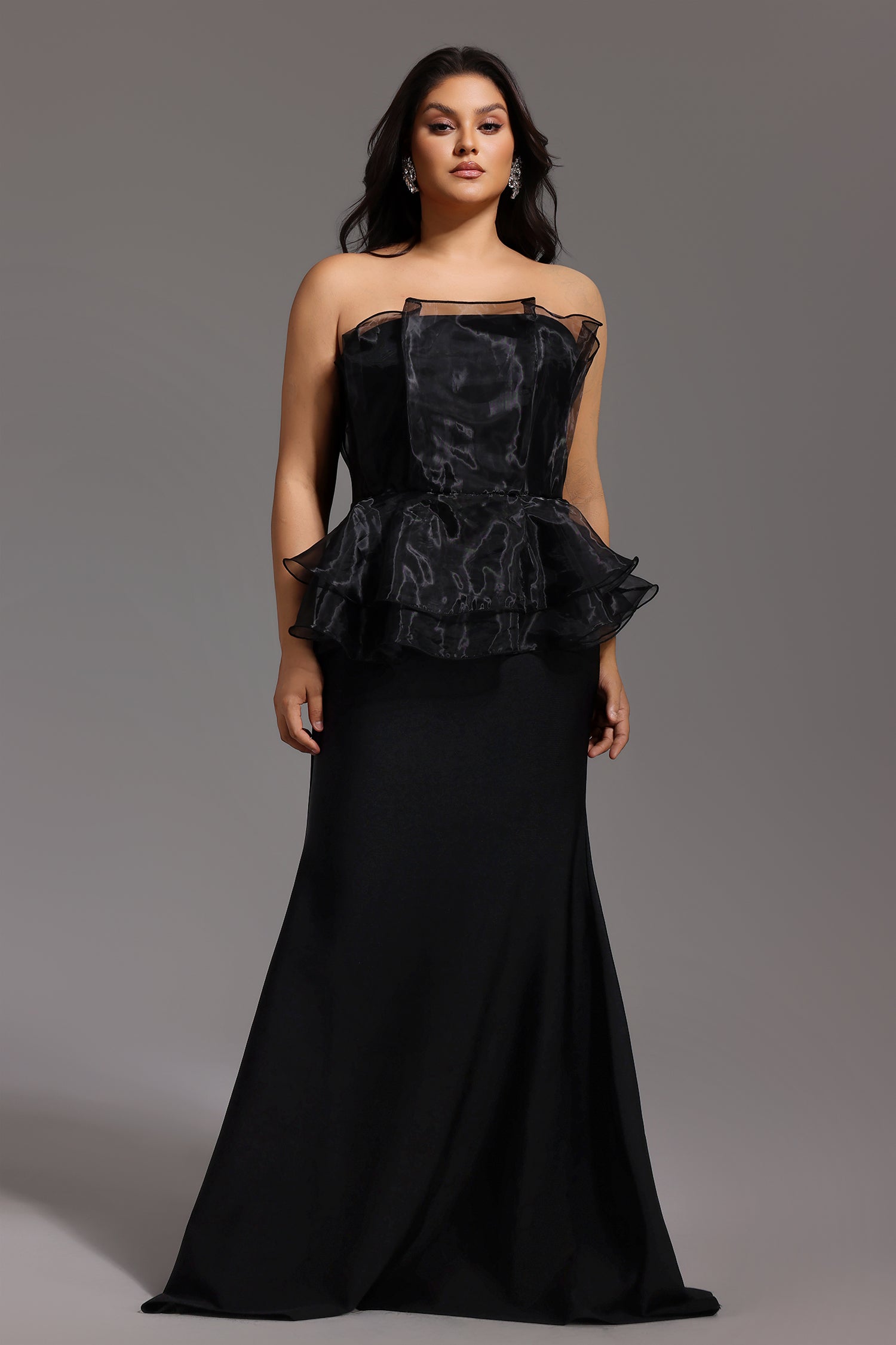 Oria Sleeveless Fishtail Bandage Maxi Dress