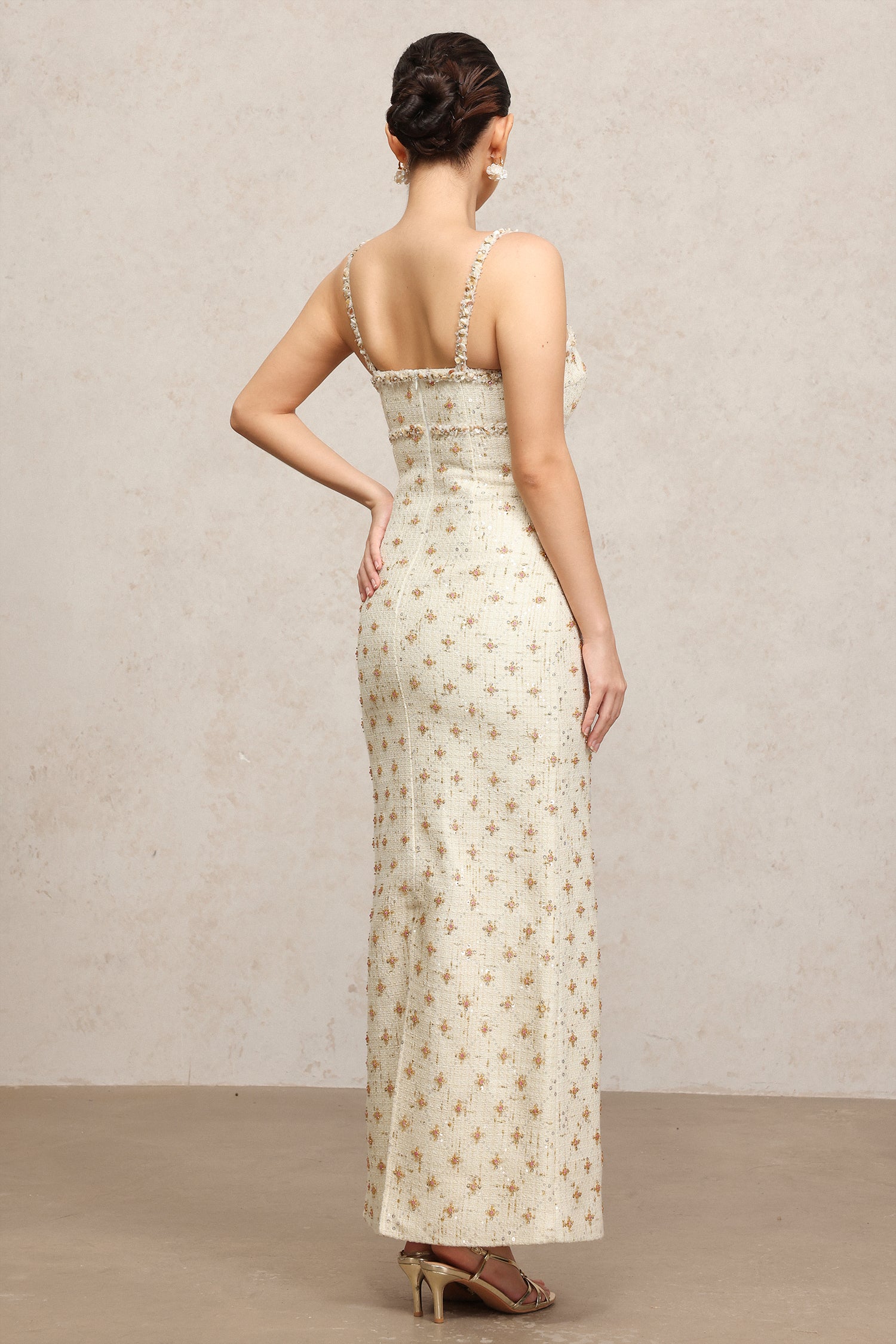 Ogaka Halter Sequin Maxi Dress