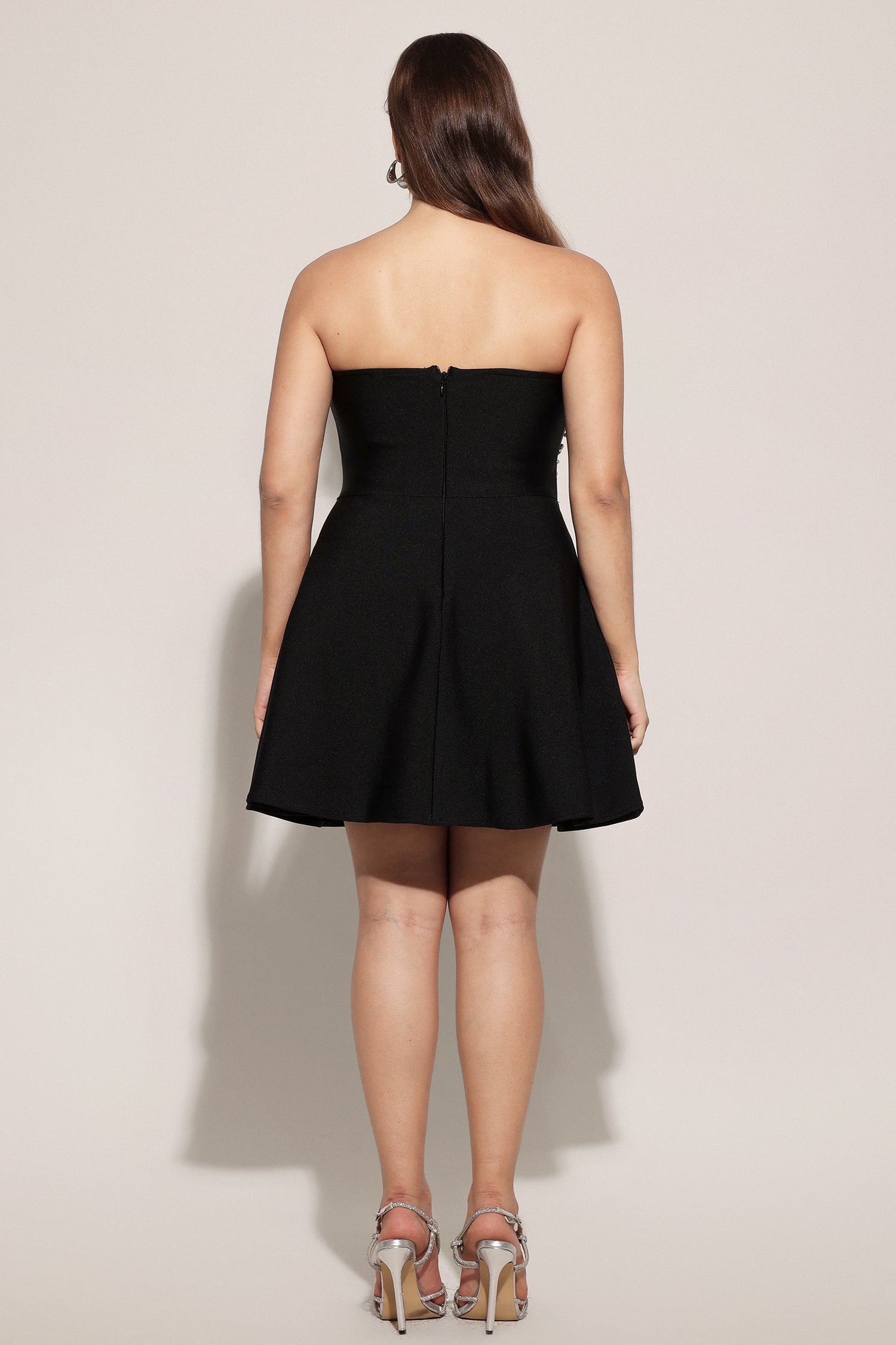 Kalic Strapless Diamond Bandage Mini Dress