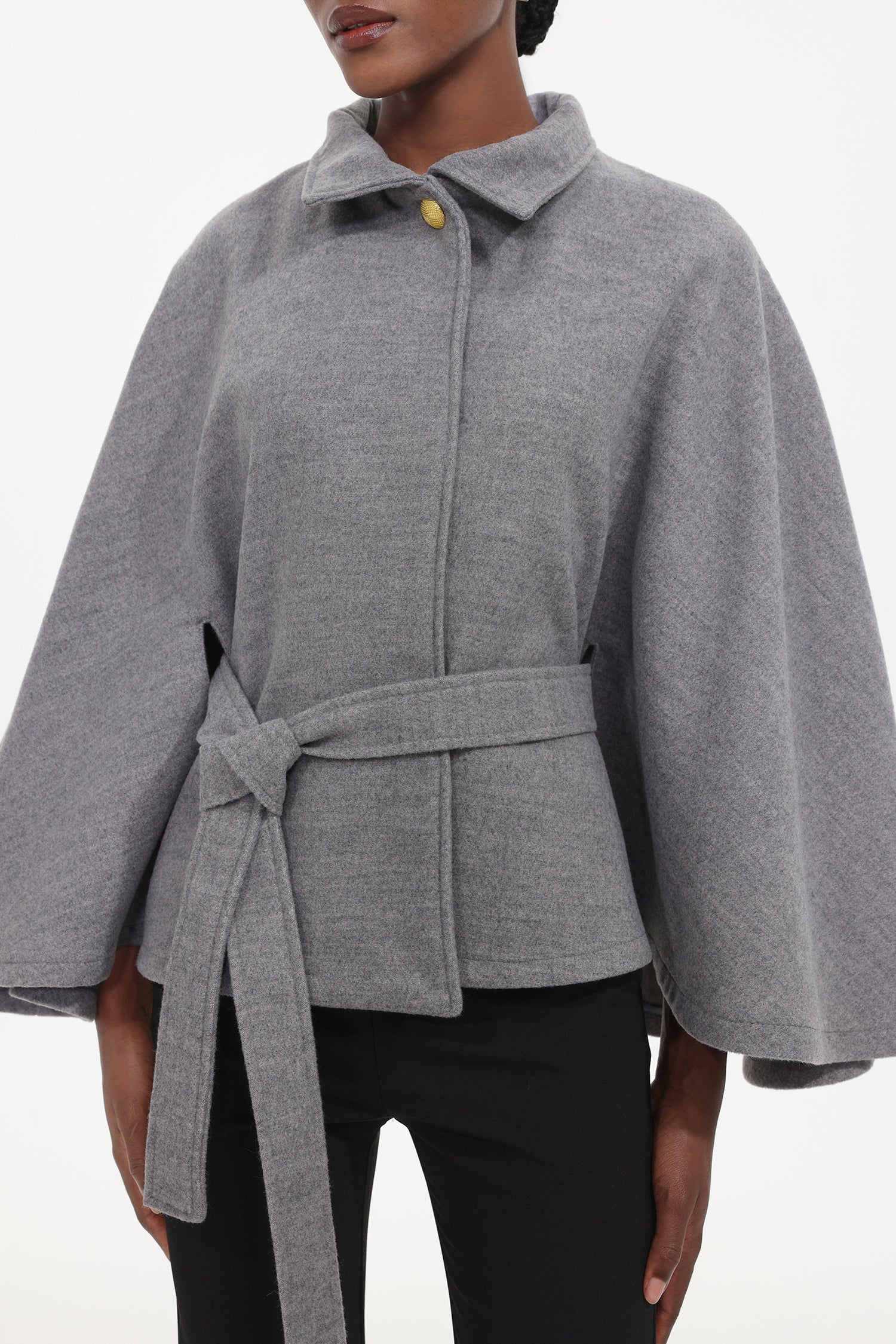 Valor Elegant Tailored Long Sleeve Woven Coat