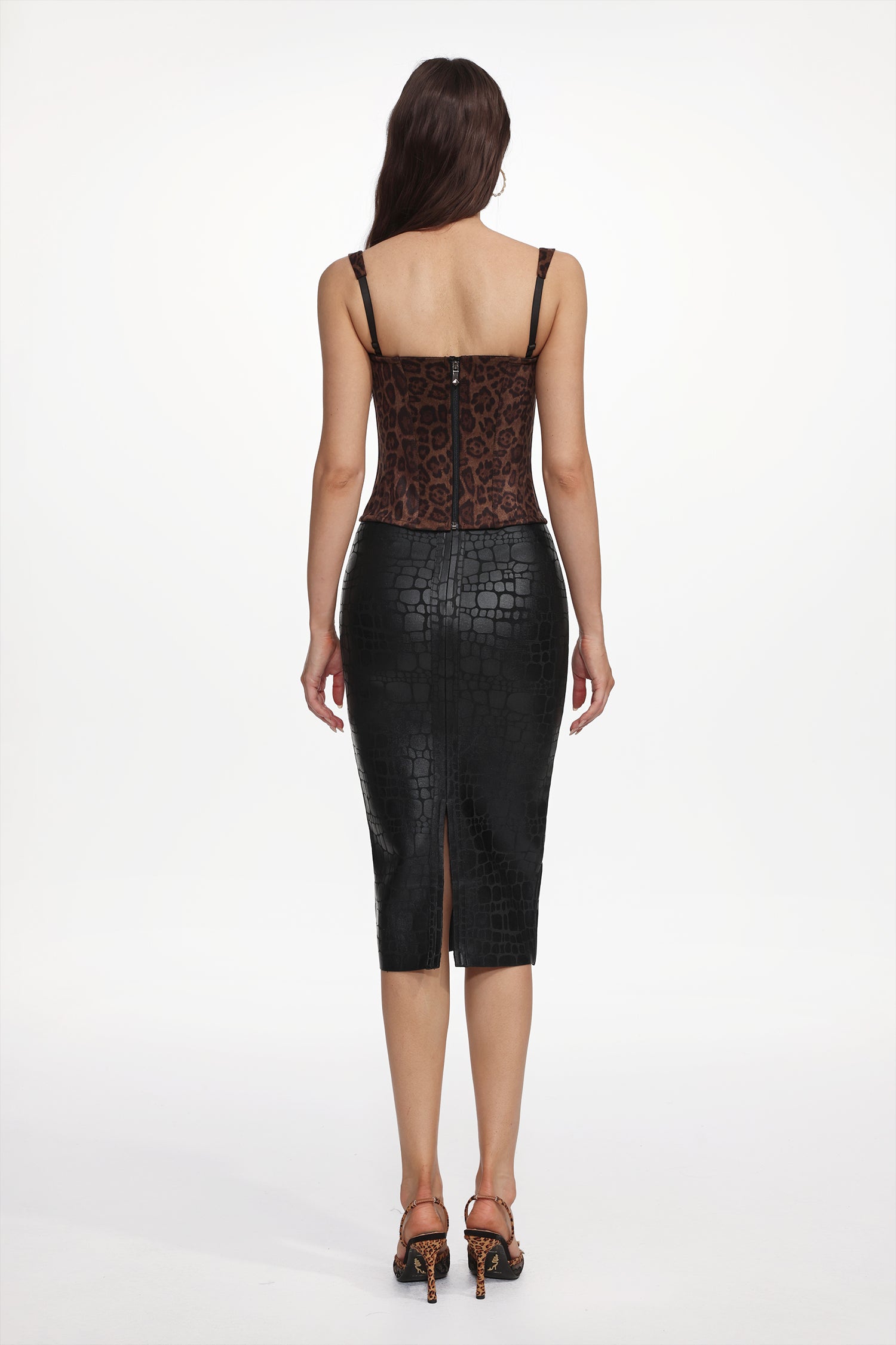 Junya Sexy Contour Leopard Print Corset