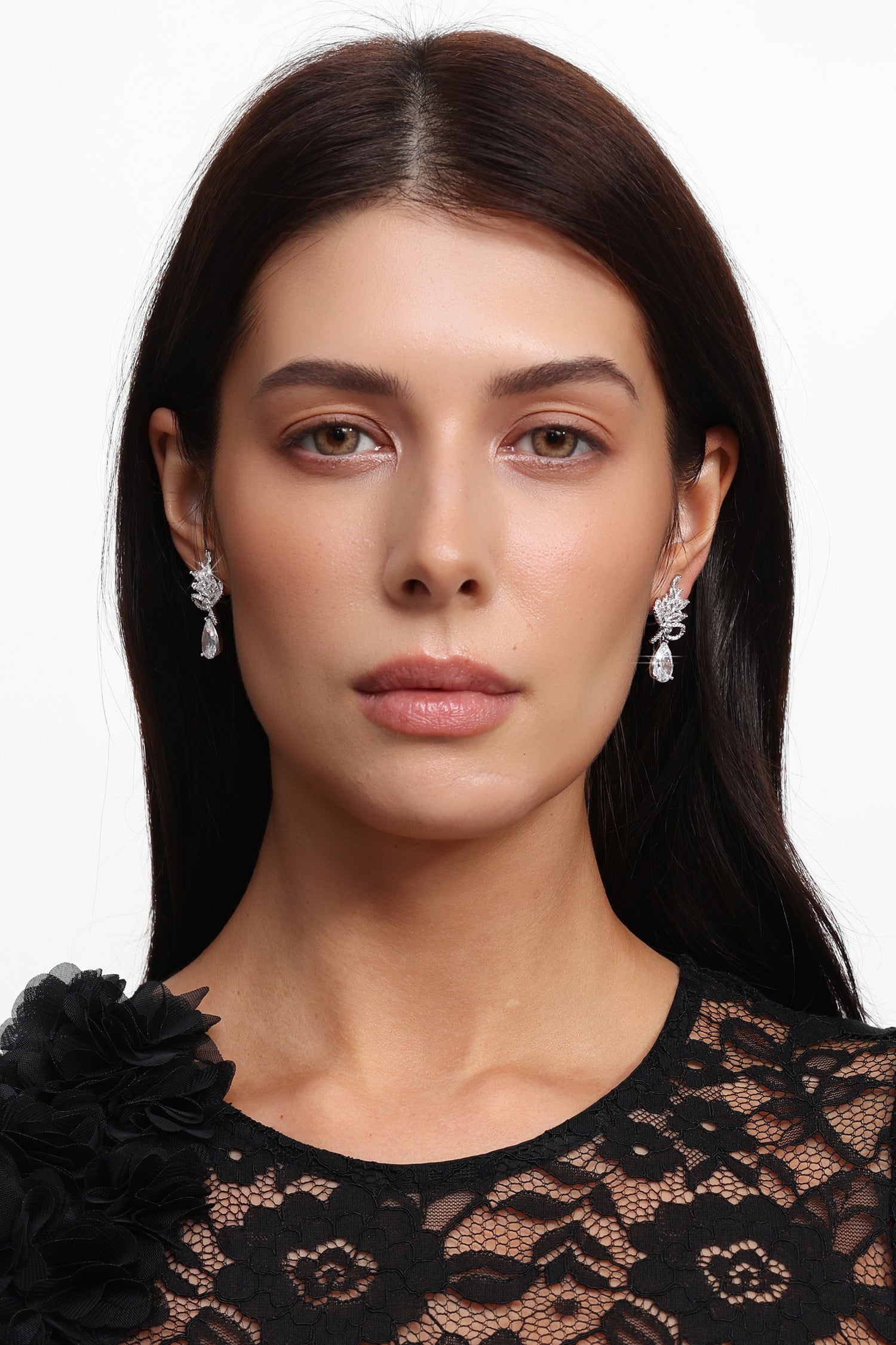 Desi Diamond Teardrop Earrings