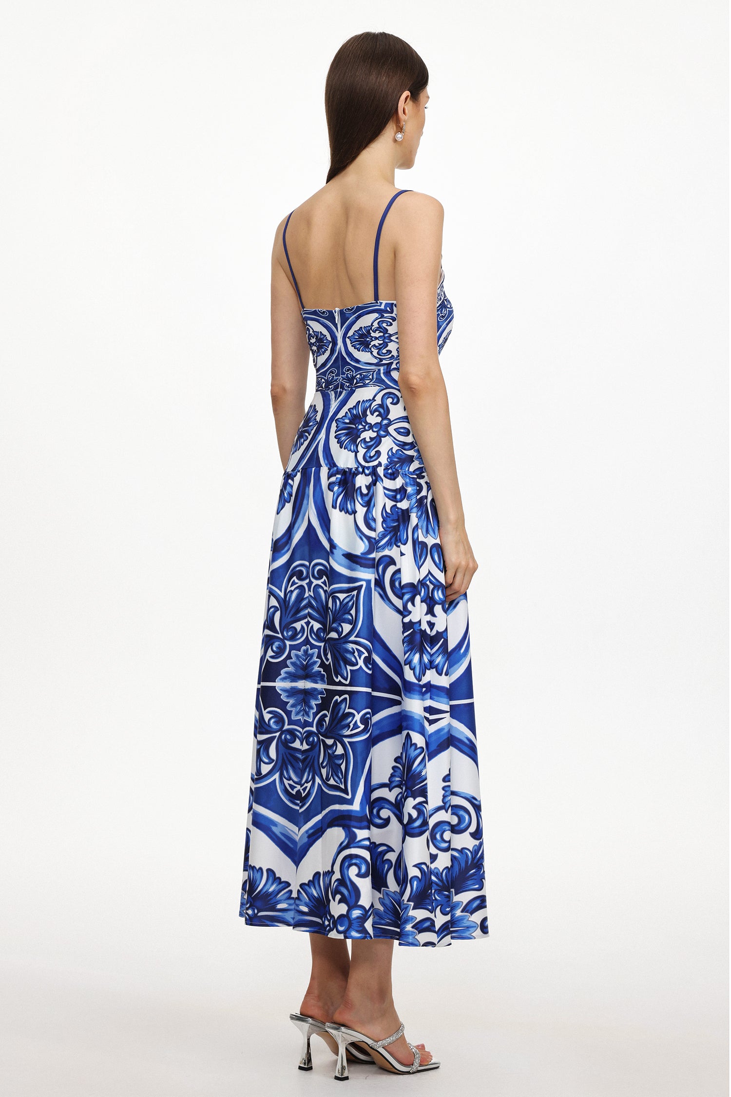 Unico Resort Flowy Sleeveless Floral Print Woven Maxi Dress	
