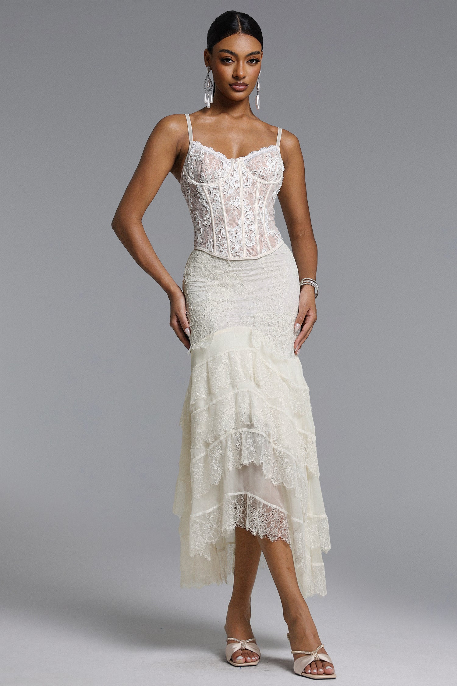 Rosanna Sexy Lace Flower Corset	