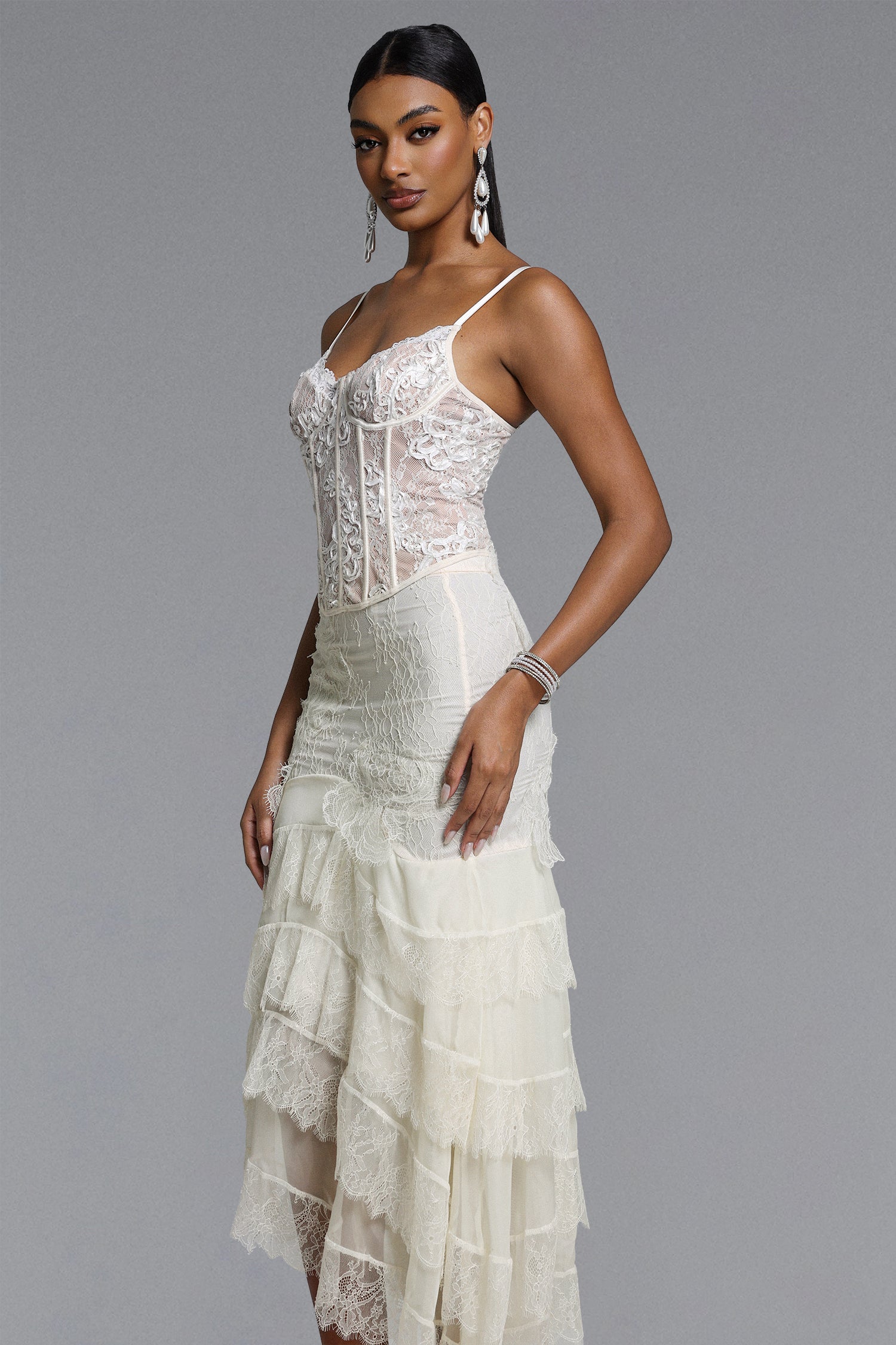 Rosanna Sexy Lace Flower Corset	