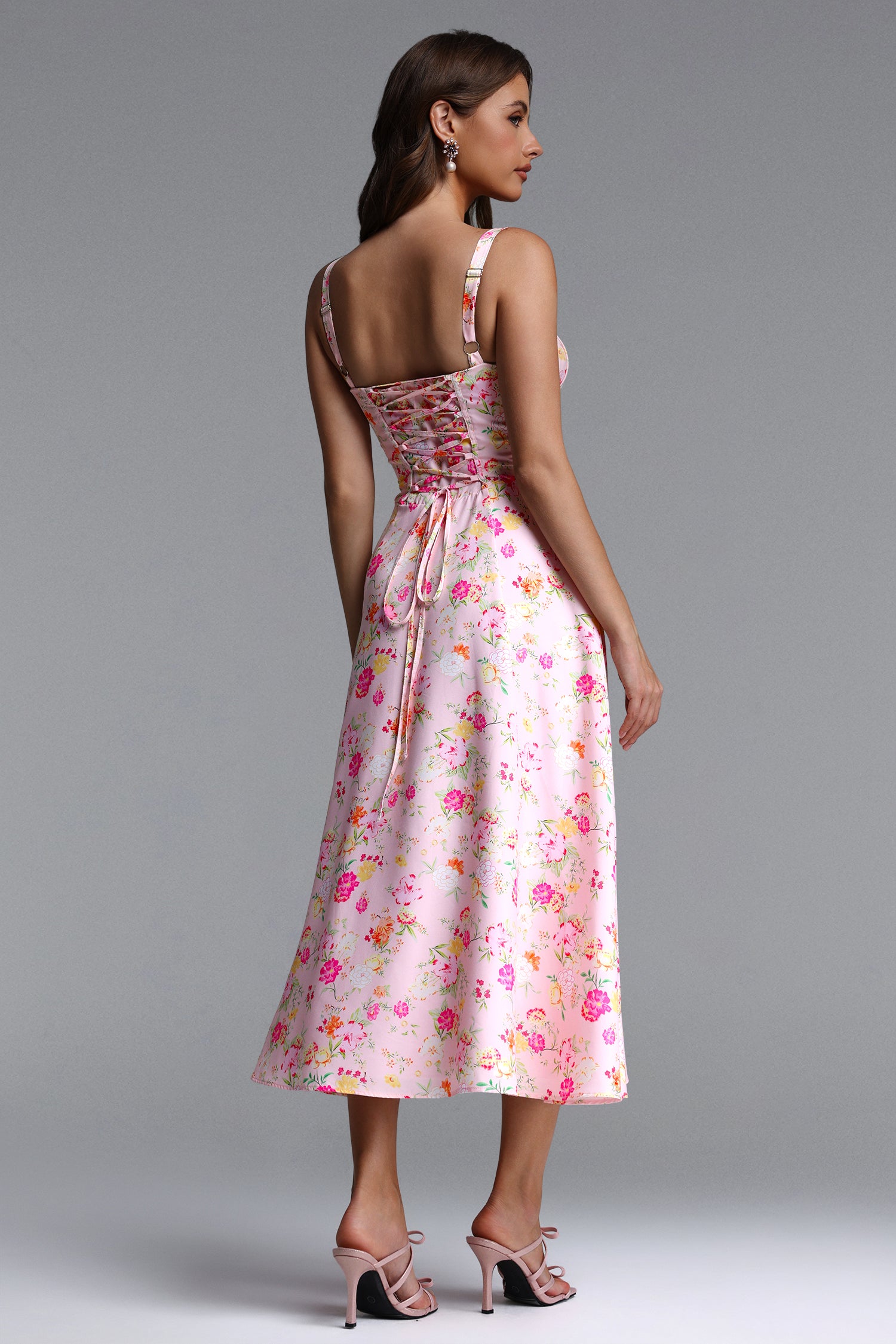 Edith Resort Flowy Sleeveless Floral Print Woven Maxi Dress	