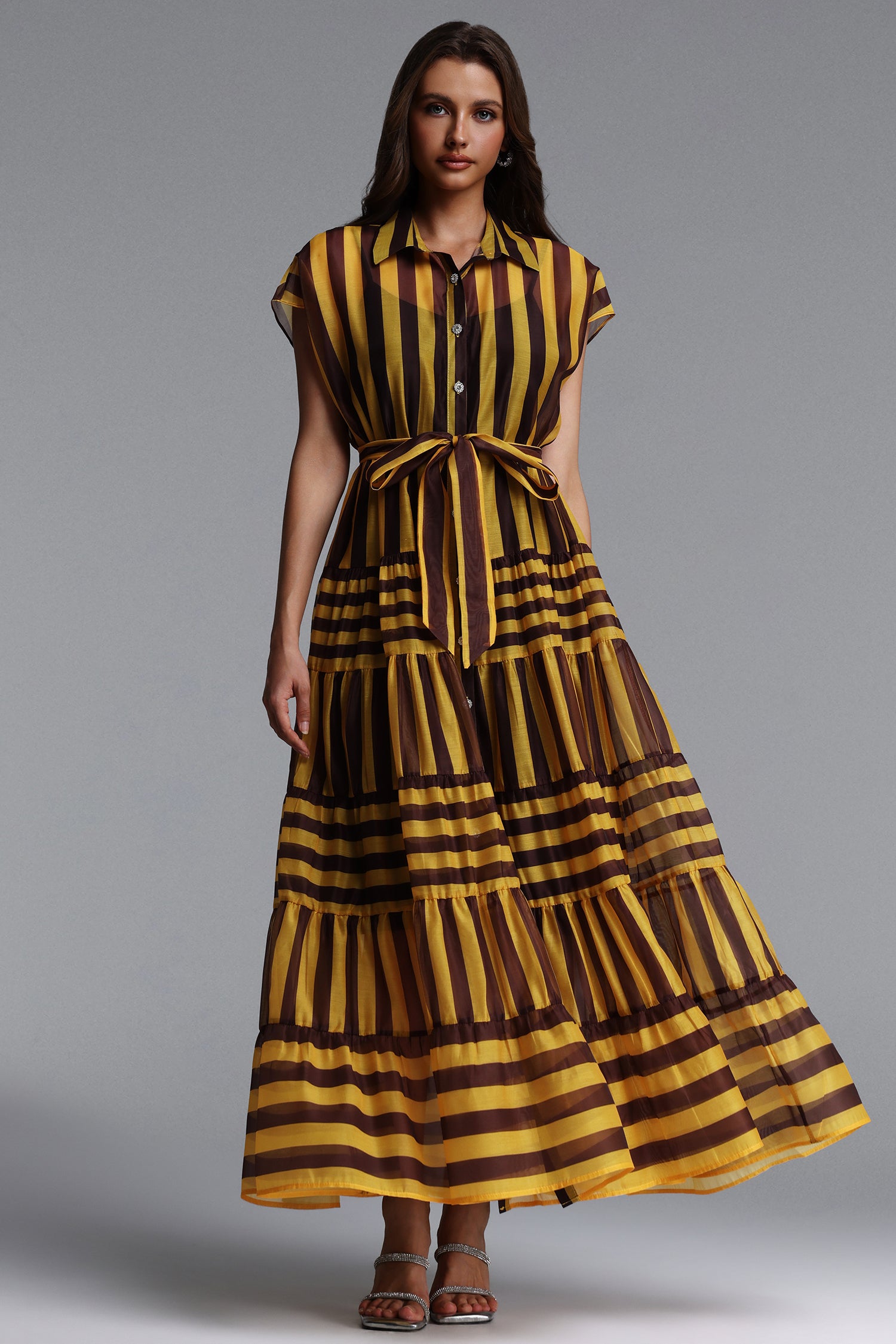 Vioky Resort Flowy Sleeveless Woven Maxi Dress	