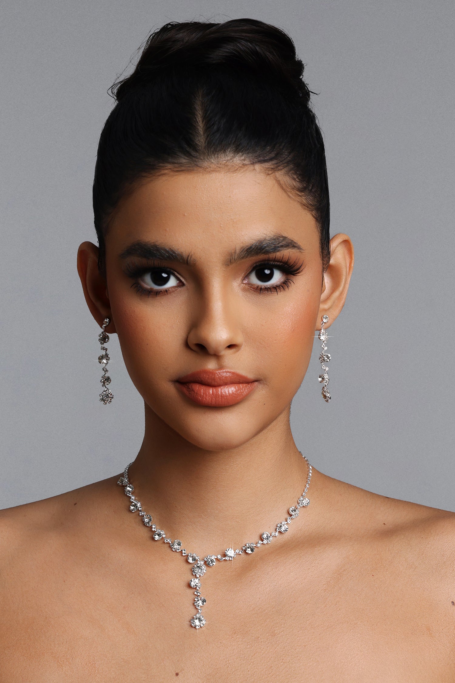 Joie Y Shaped Crystal Drop Jewelry Set	