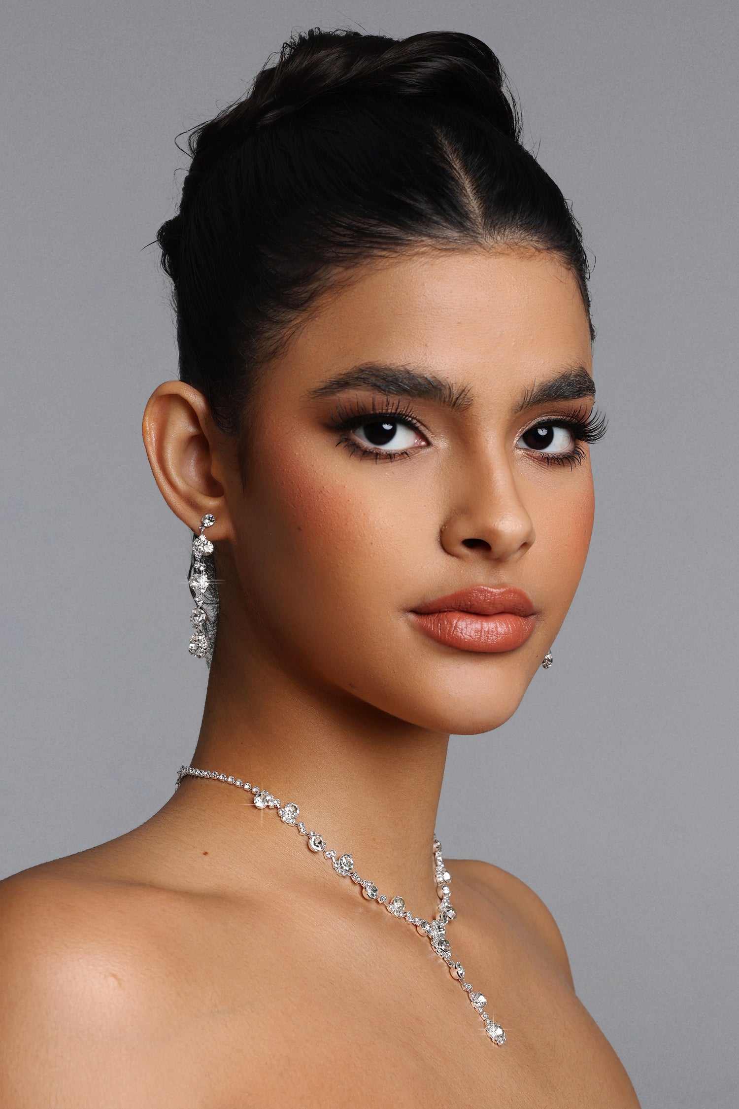 Joie Y Shaped Crystal Drop Jewelry Set	