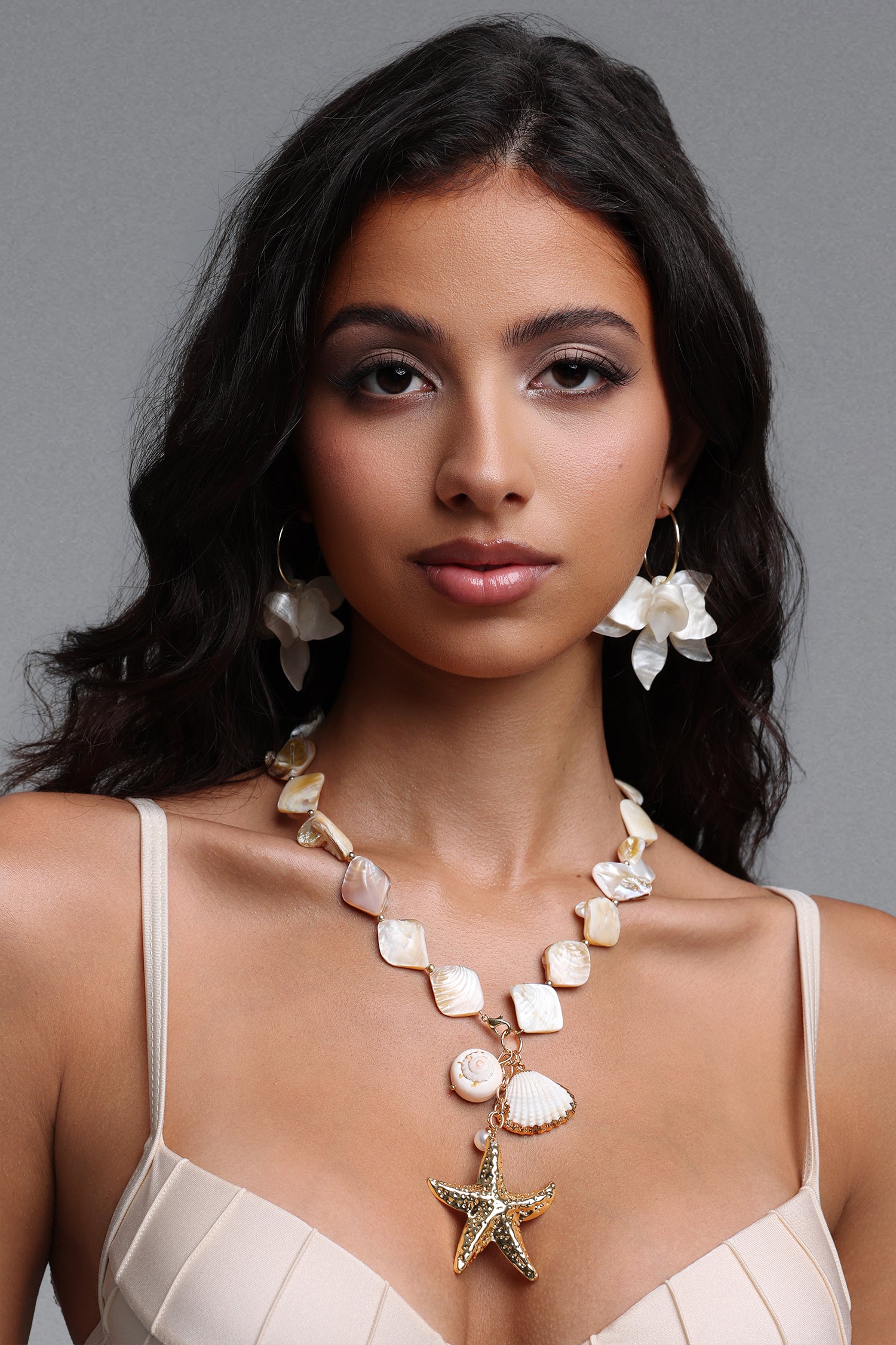 Fero Long Shell Starfish Necklace	