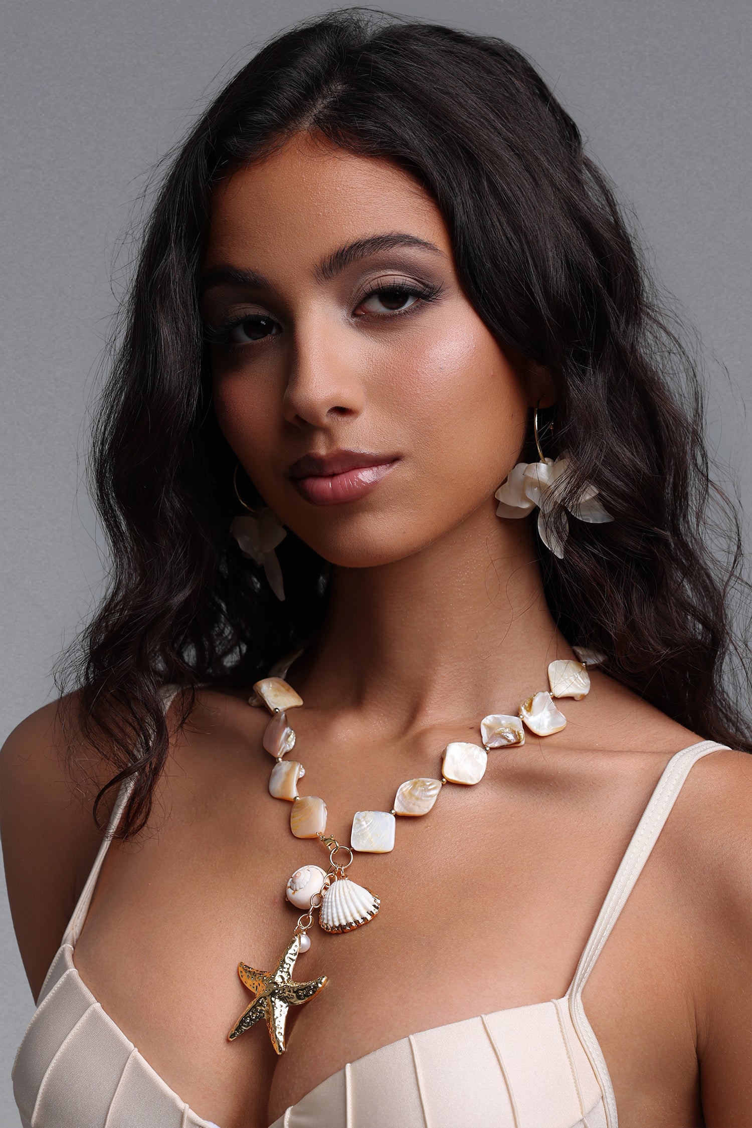 Fero Long Shell Starfish Necklace	