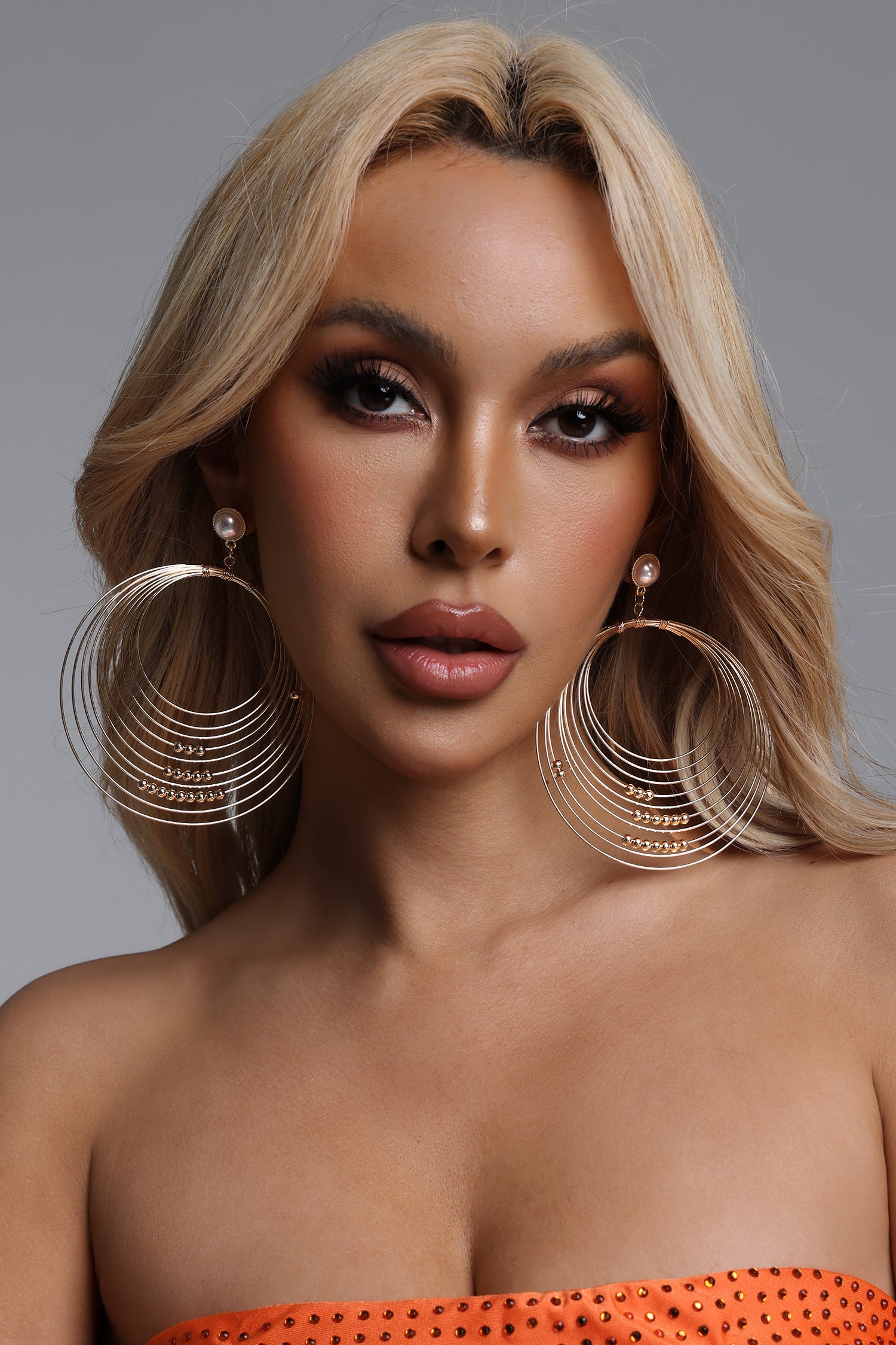 Eero Multi Layer Metal Drop Earrings	