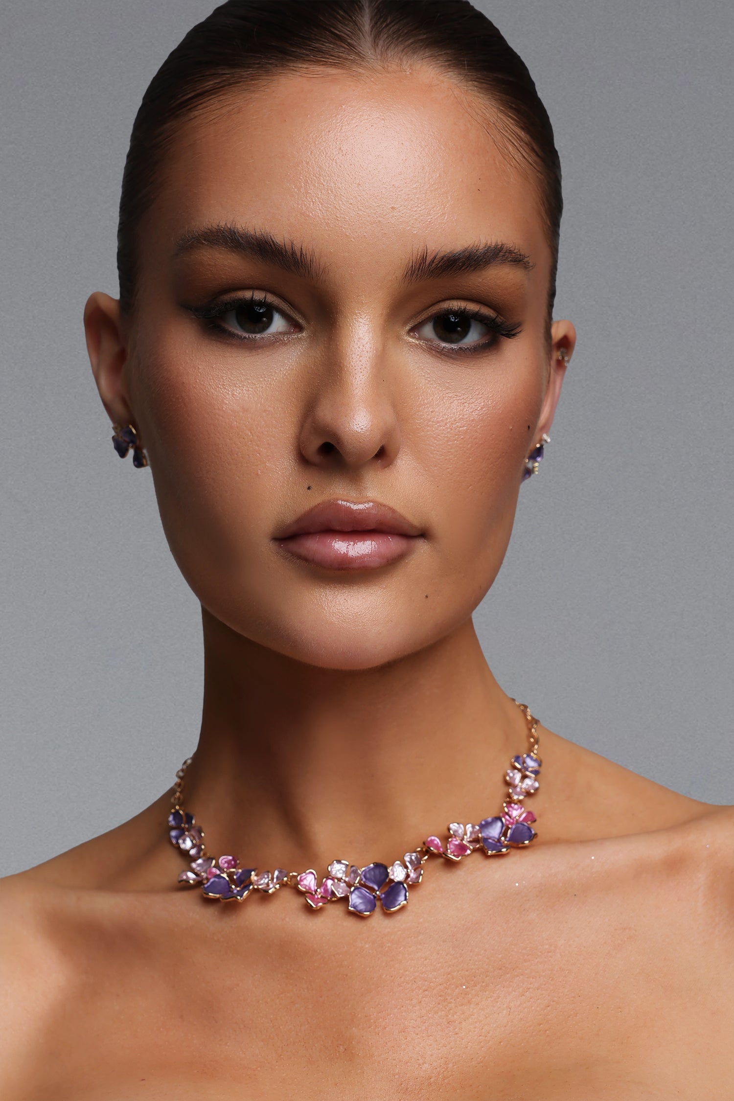 Lolo Flower Earring and Necklace Jewelry Set	