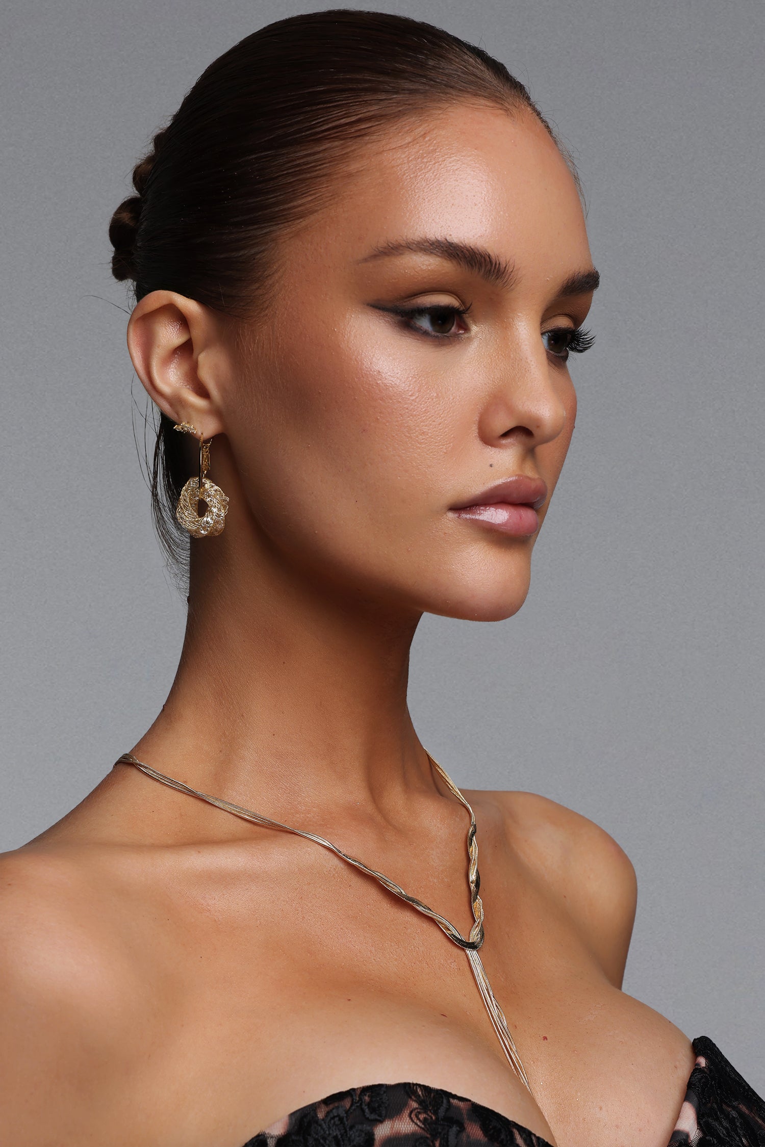 Heloise Multi Strand Twisted Y Shaped Tassel Necklace	