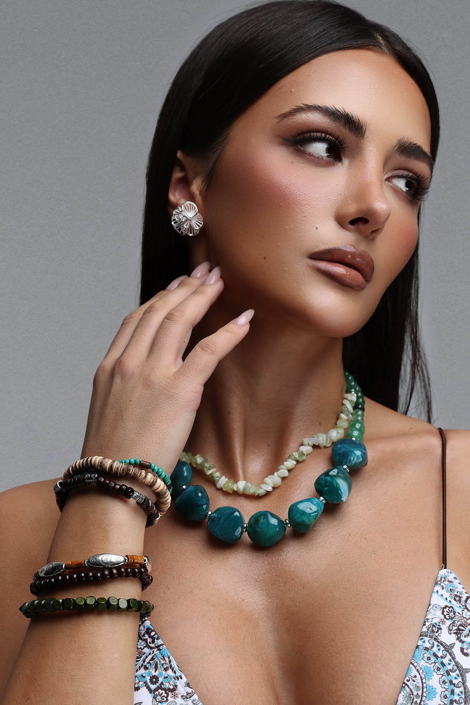 Lesa Ethnic Style Beaded Bracelet Set	