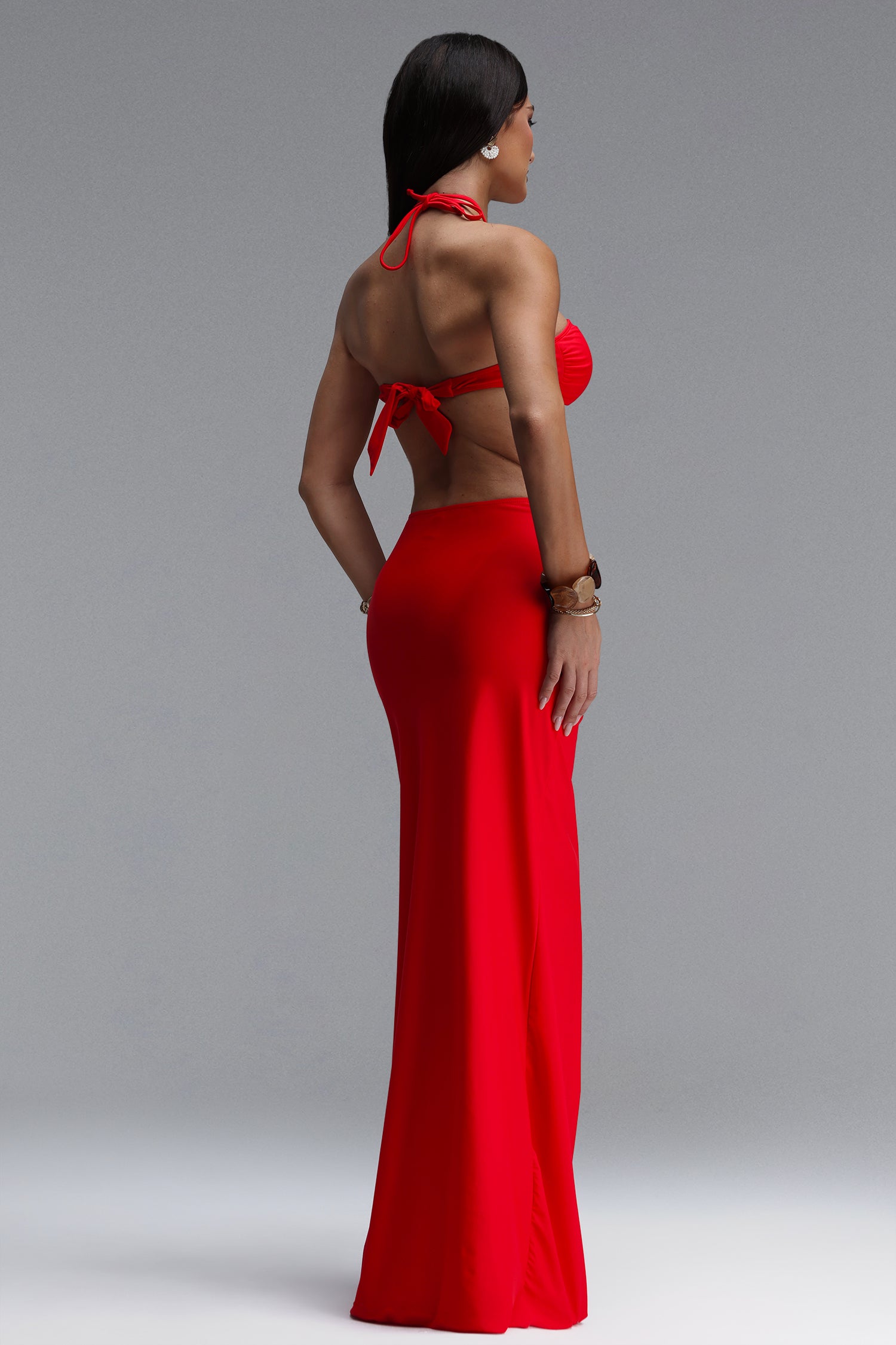 Mistrsa Sexy Contour Sleeveless Swimsuit Three Piece Set	
