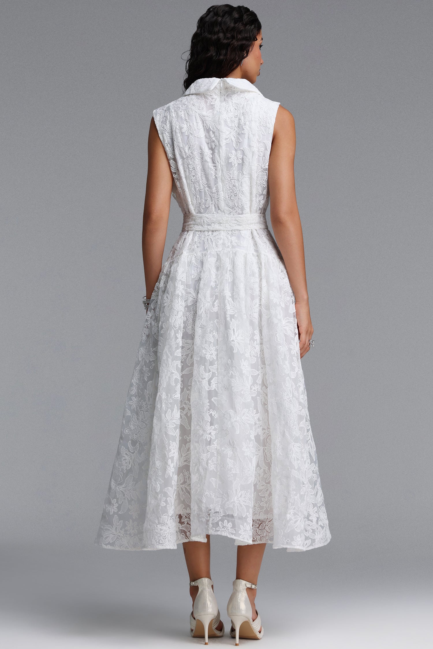 Madge Resort Flowy Sleeveless Floral Woven Maxi Dress	
