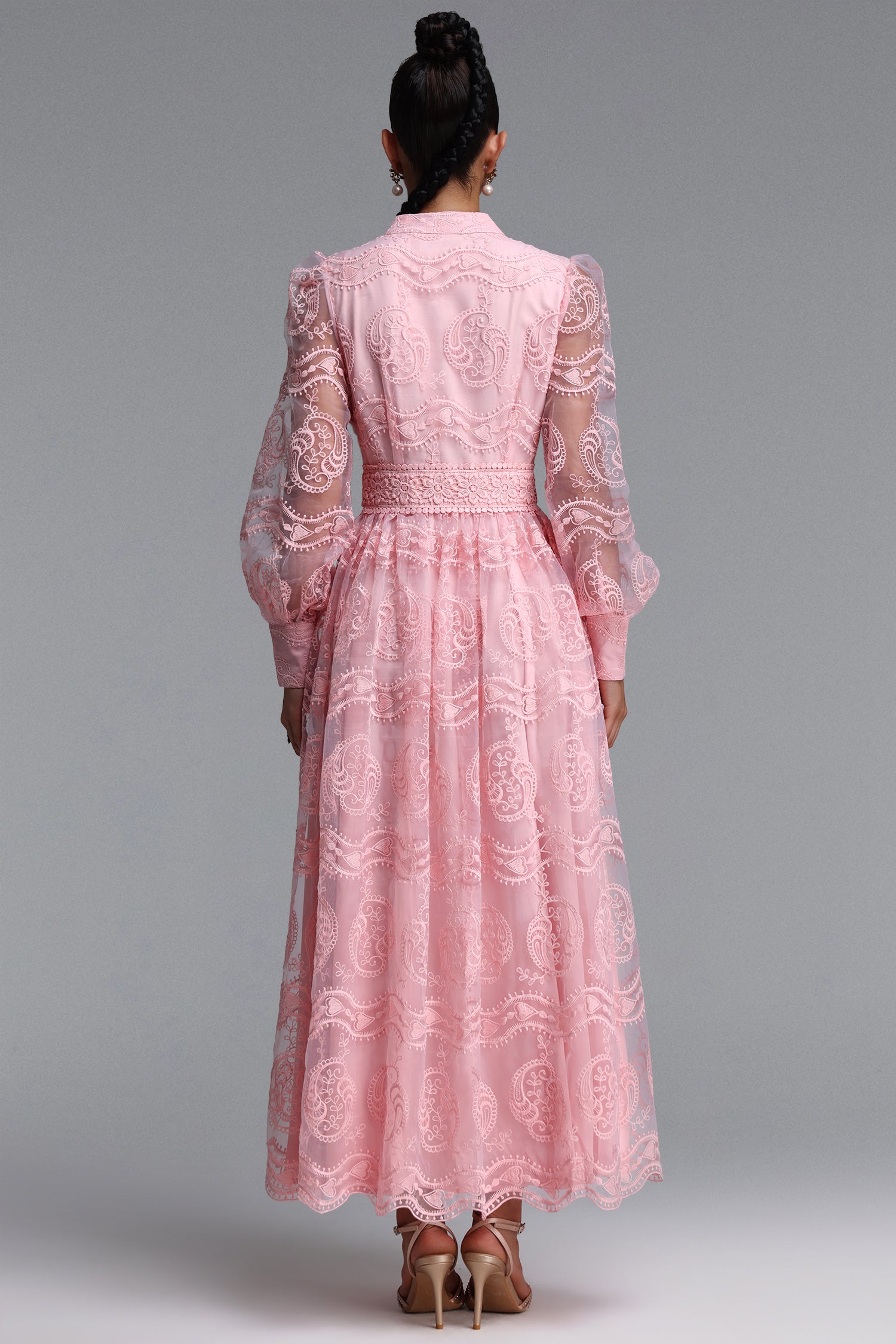 Jaylee Romantic Flowy Woven Maxi Dress	