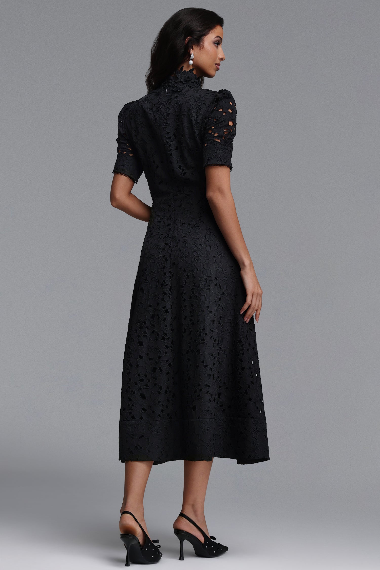 Kitsu Short Sleeve Midi Dress
