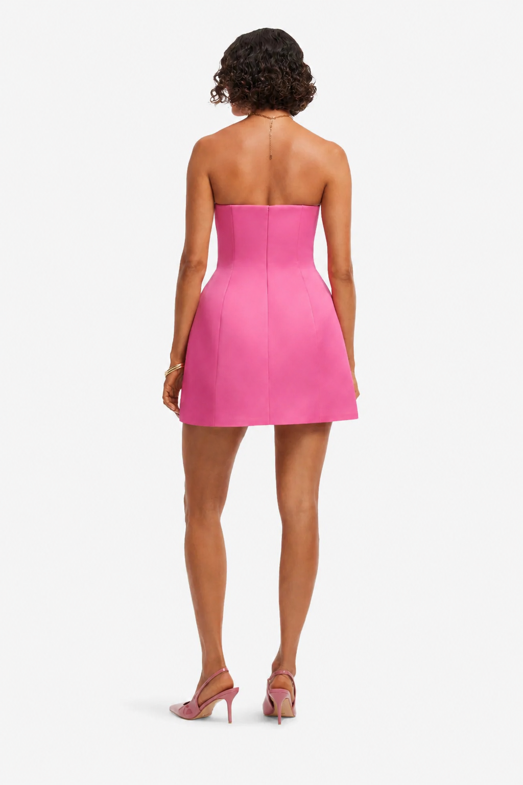 Zaria  Appliqué Floral Bustier Mini Dress