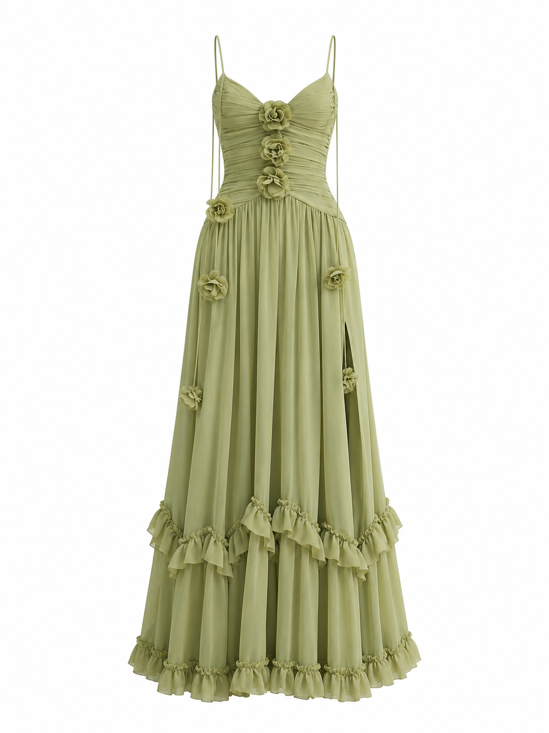 The Persephone Dress in Fern